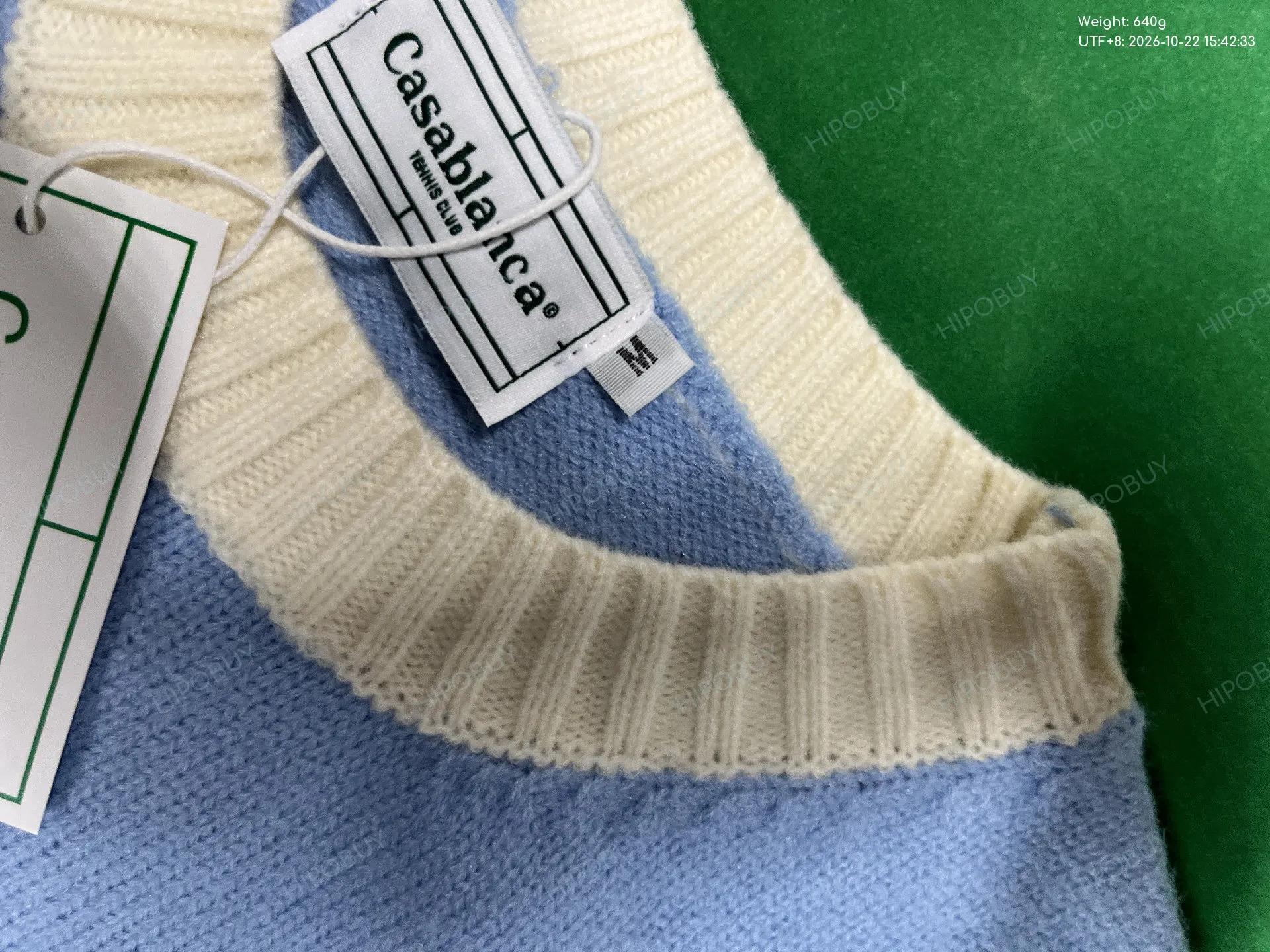 Foto QC 1 de Casablanca Casa Sport Sweater Fluffy Knit Polo Multicolor