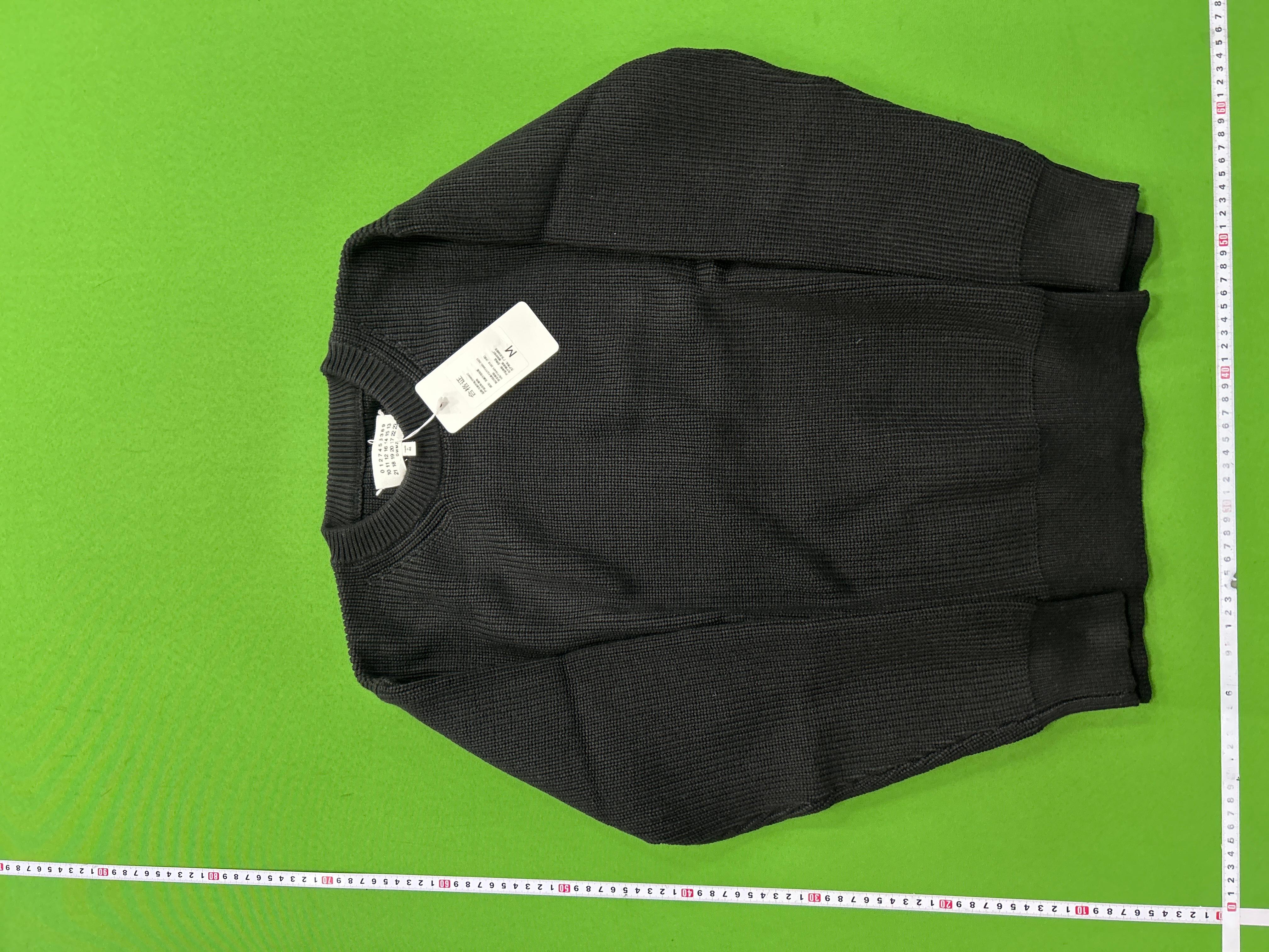 Foto QC 7 de Maison Margiela Crewneck Sweater Ribbed Knit Red