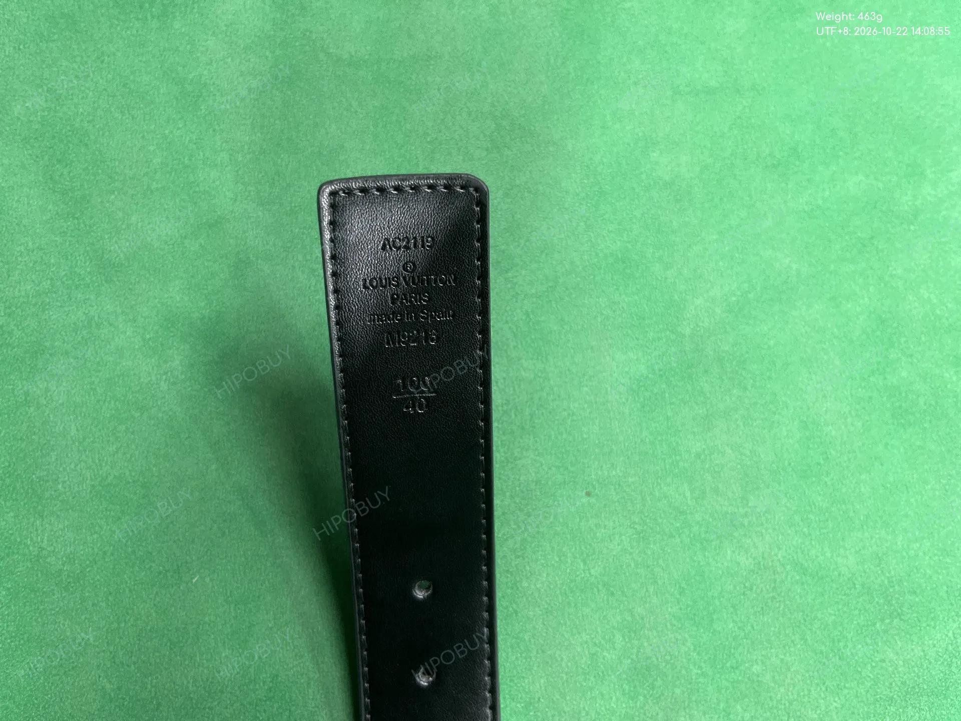 Foto QC 1 de Louis Vuitton LV Initiales Belt Damier Graphite