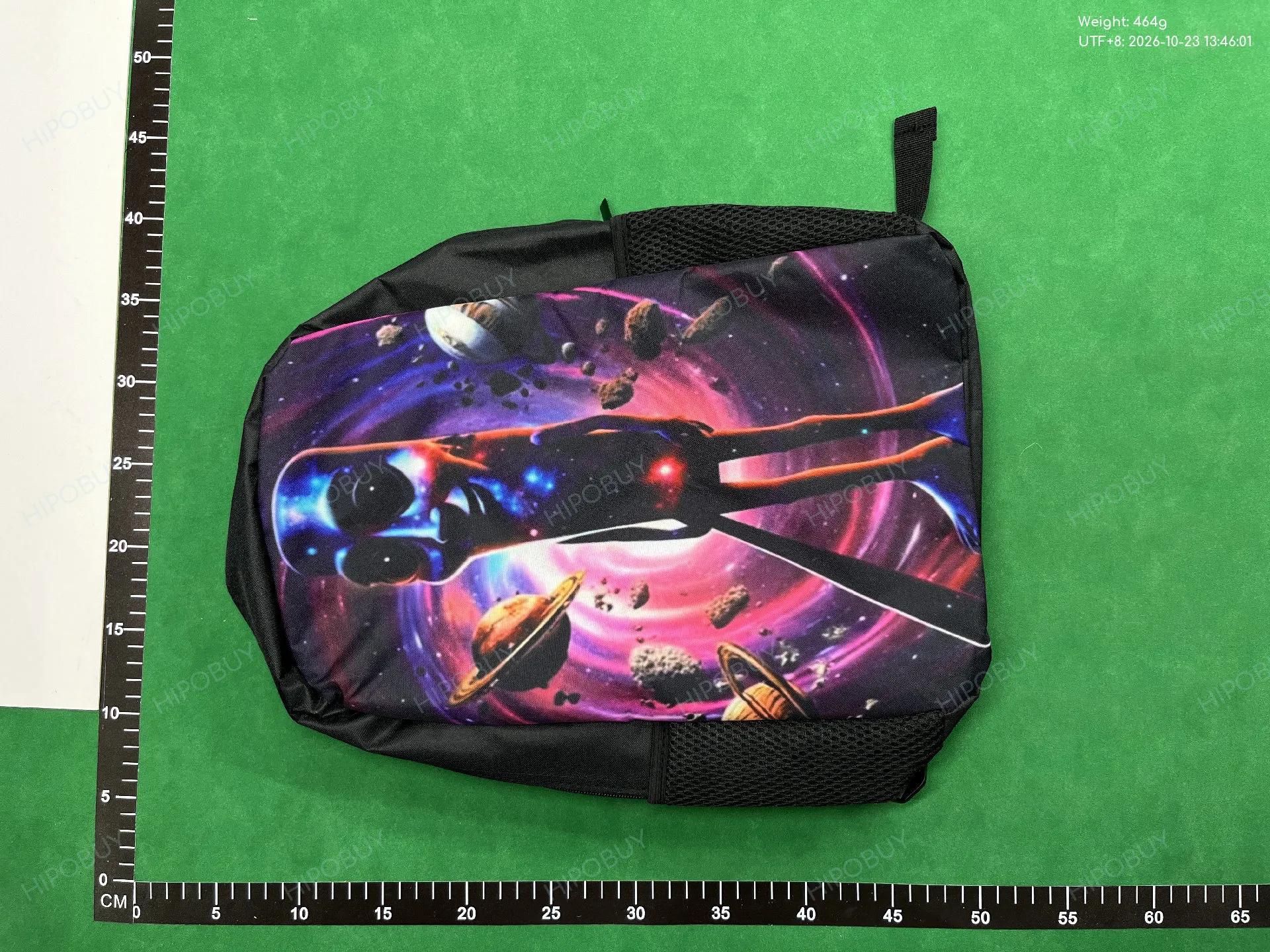 Foto QC 5 de Generic Brainrot Shark Print Backpack Set