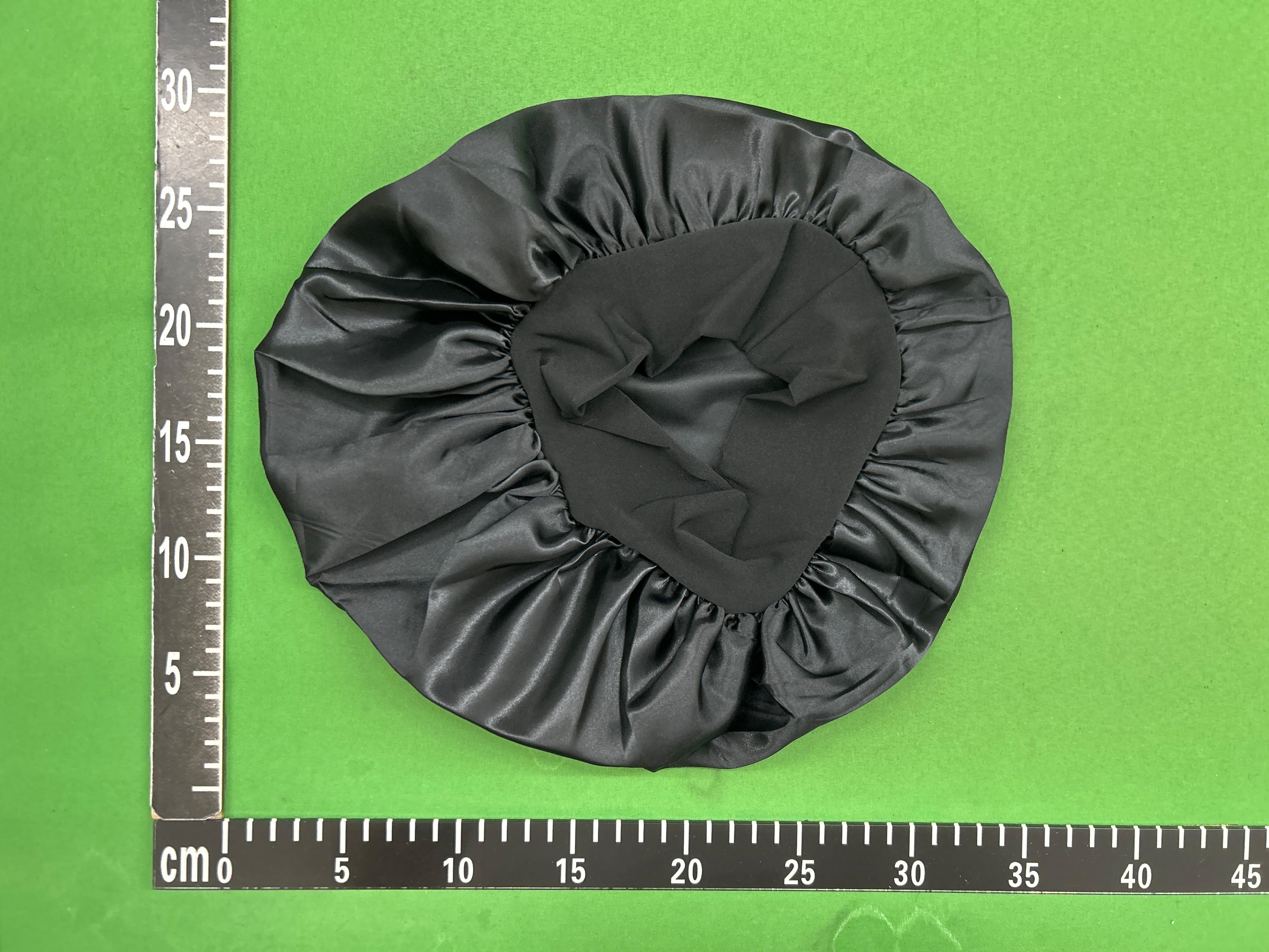 Foto QC 2 de Unbranded Satin Sleep Cap Black