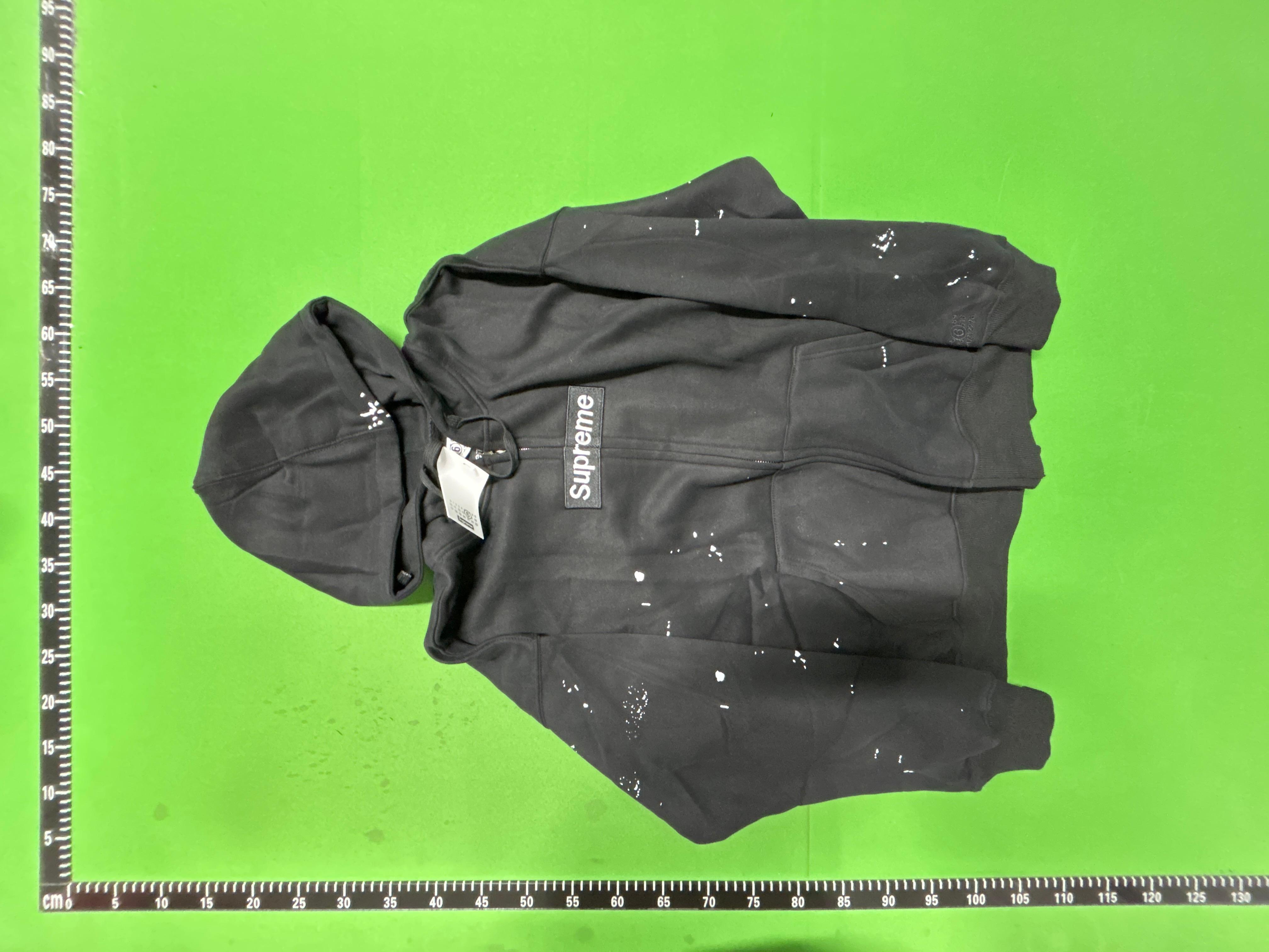 Foto QC 3 de Supreme MM6 Maison Margiela Box Logo Zip Up Hoodie Black
