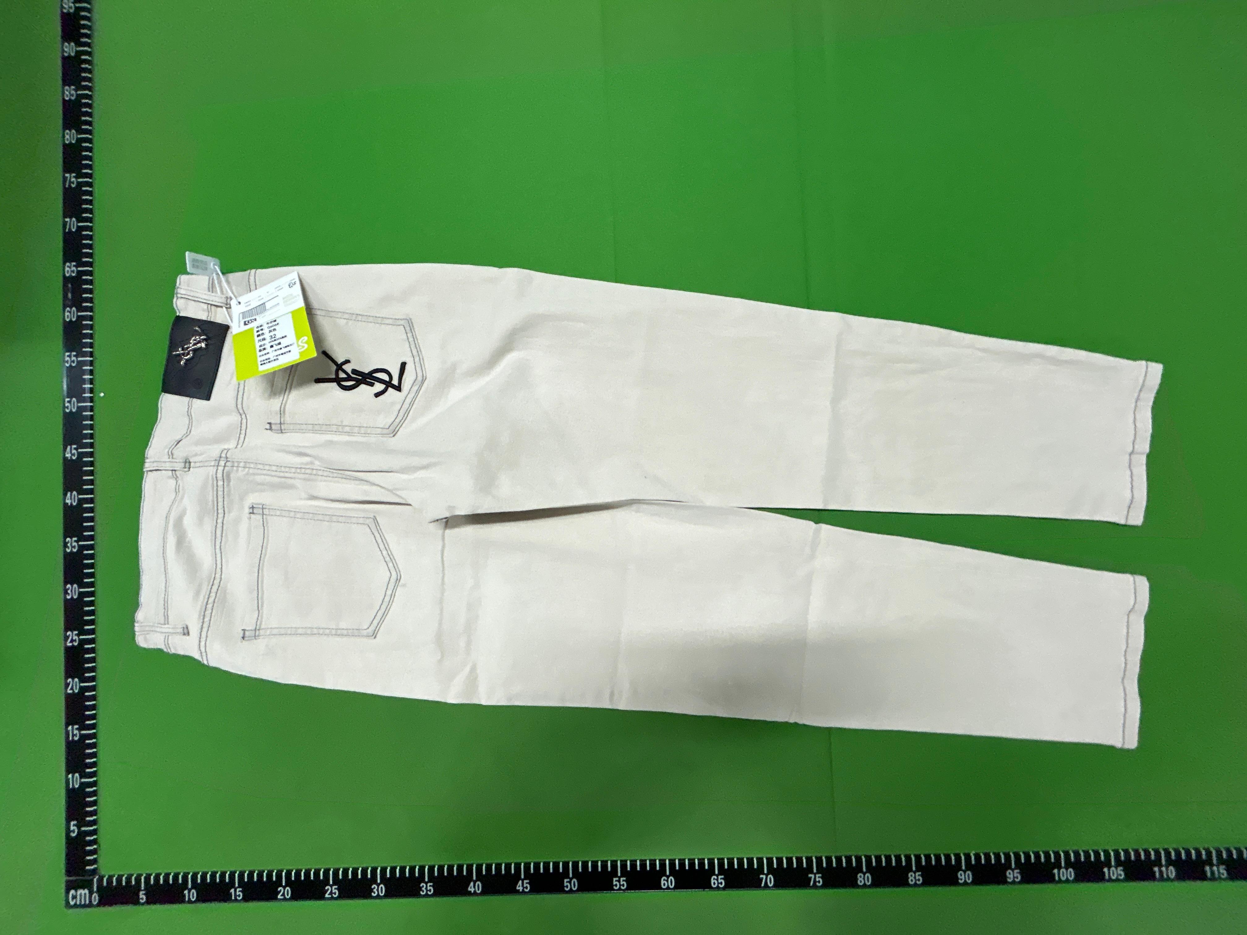 Foto QC 4 de Saint Laurent Jeans Straight Logo Light Blue