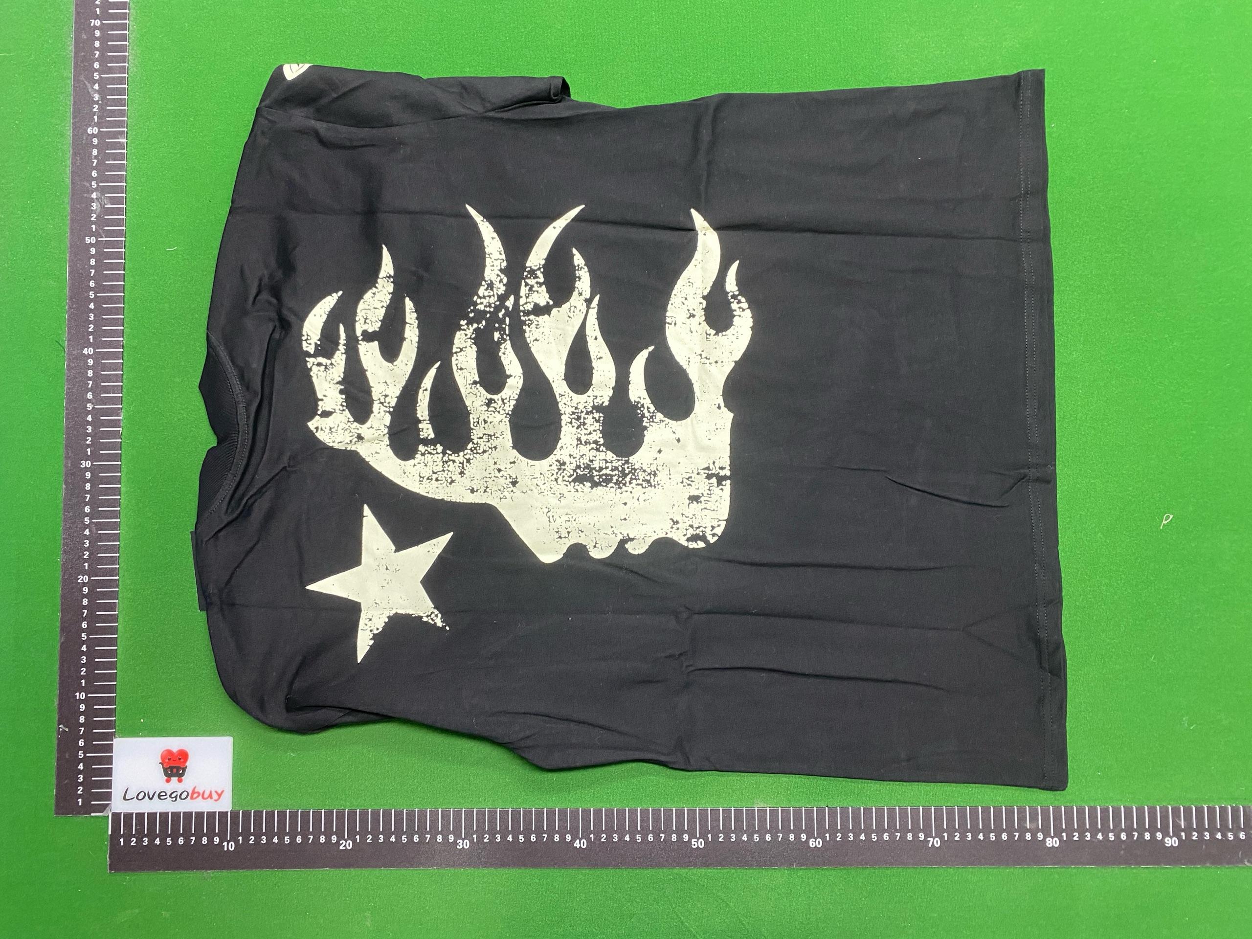 Foto QC 7 de Hellstar Capsule 10 Sweat Shorts Flame Grey Pink