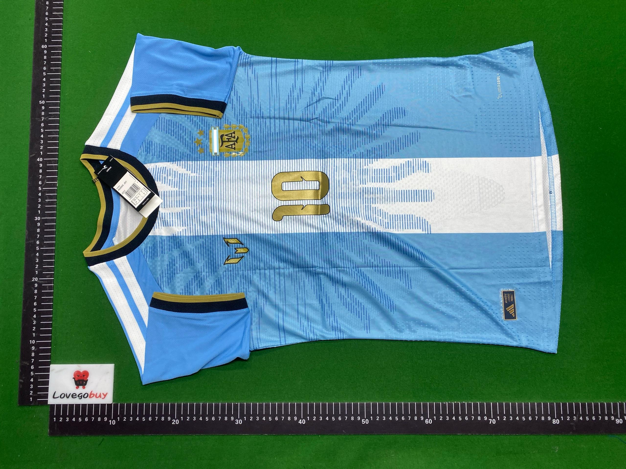 Foto QC 6 de Argentina 2026 World Cup Home Messi Jersey Blue/White