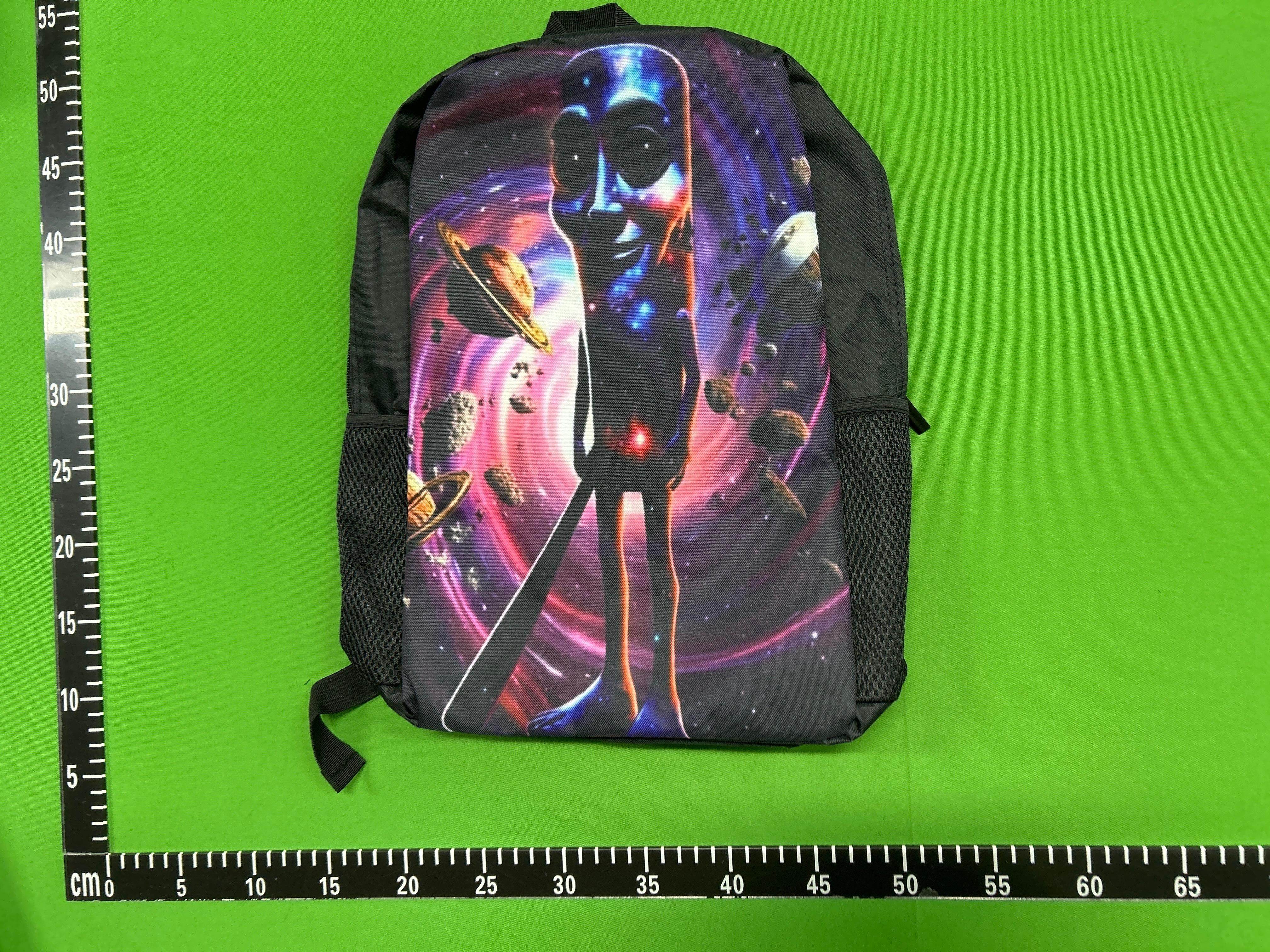 Foto QC 2 de Generic Brainrot Shark Print Backpack Set