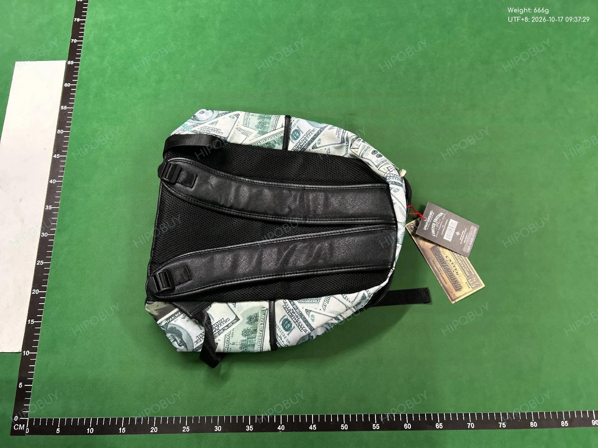 Foto QC 6 de Sprayground x Pink Panther Painting Sharkmouth DLXR Backpack 20L Black Checkerboard