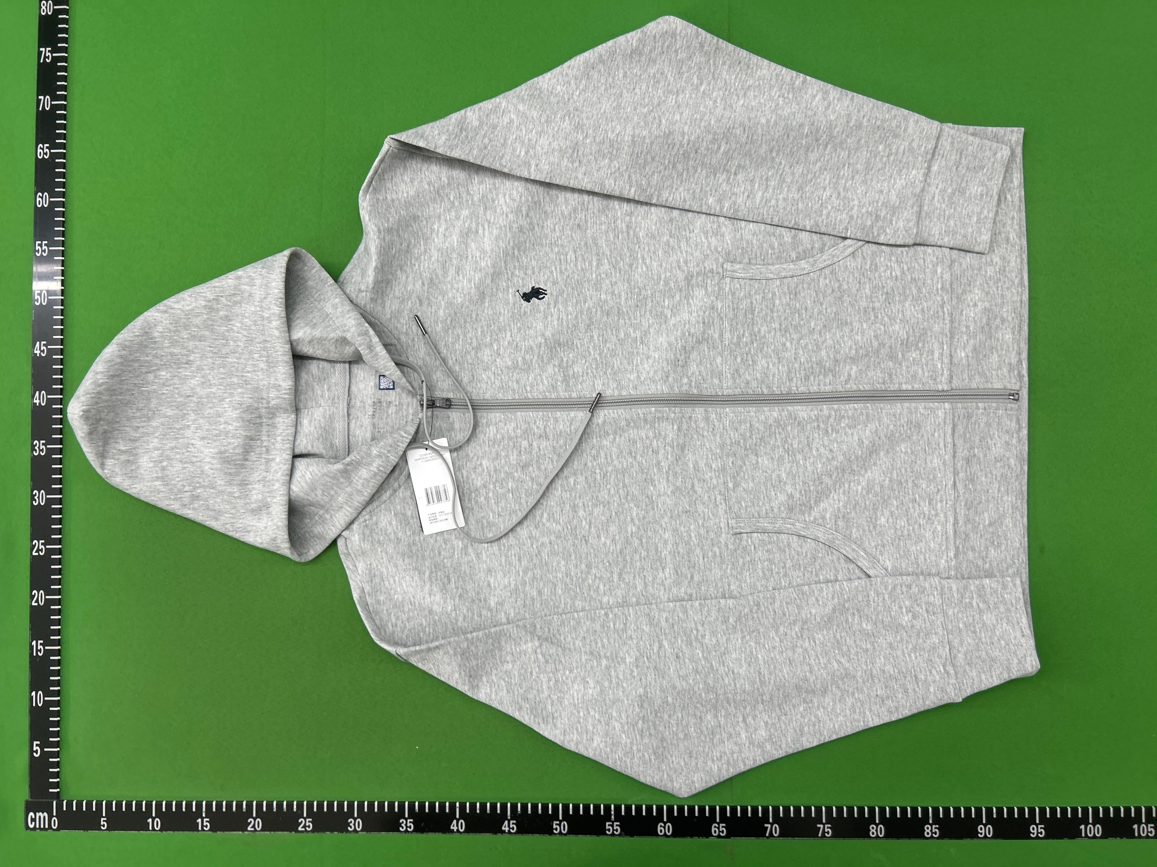 Foto QC 6 de Paul Howard Basic Hoodie Small Pony Logo Zip-Up Grey