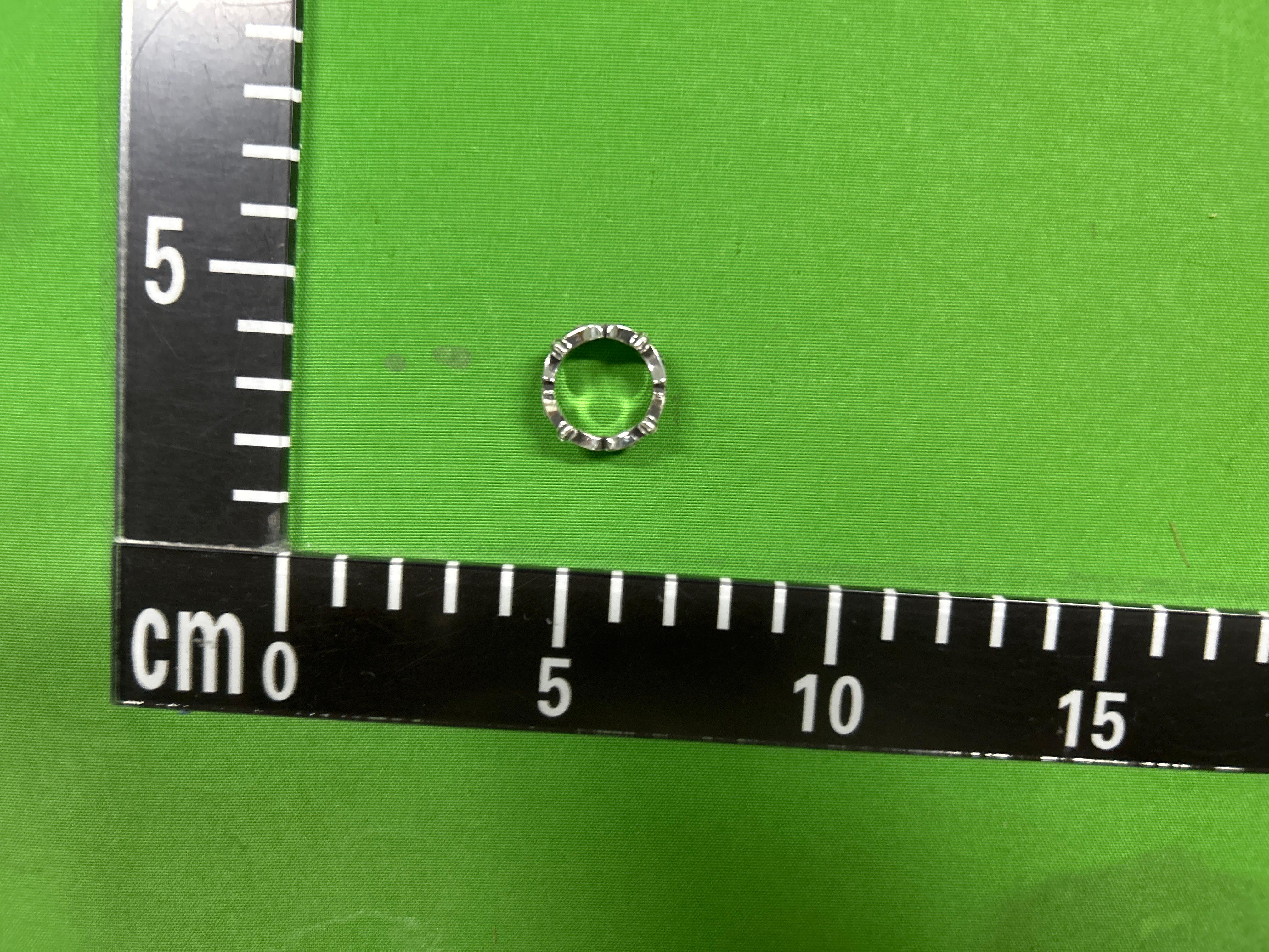 Foto QC 1 de Chrome Hearts Ring Silver Black Diamond Black