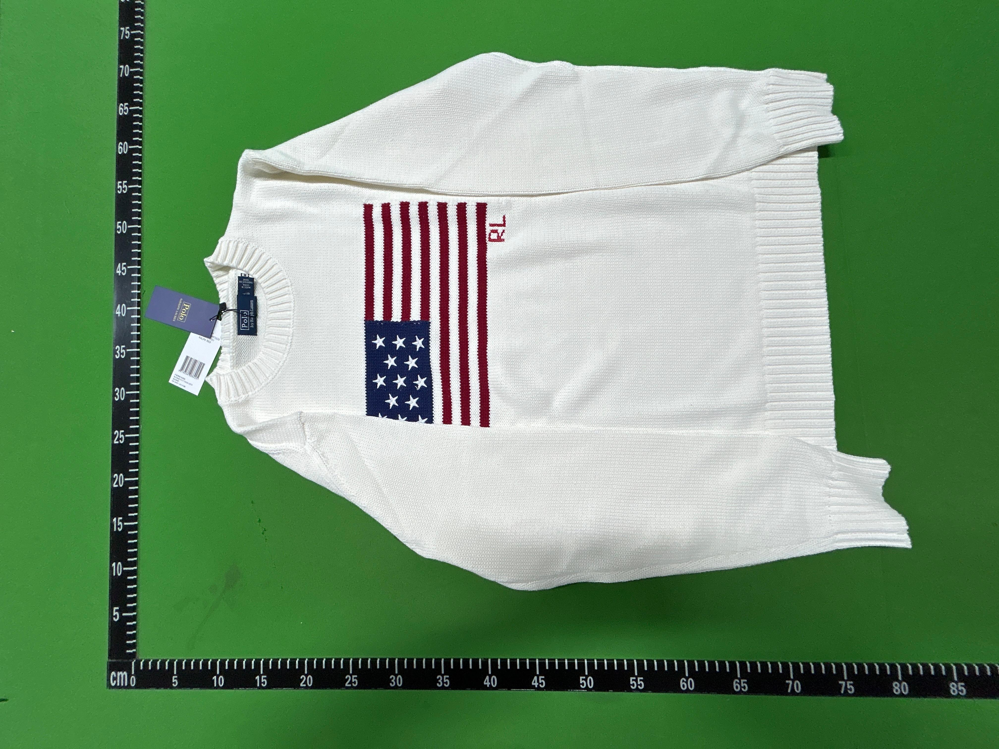 Foto QC 7 de Polo Ralph Lauren I Heart Polo Flag Crewneck Sweater White