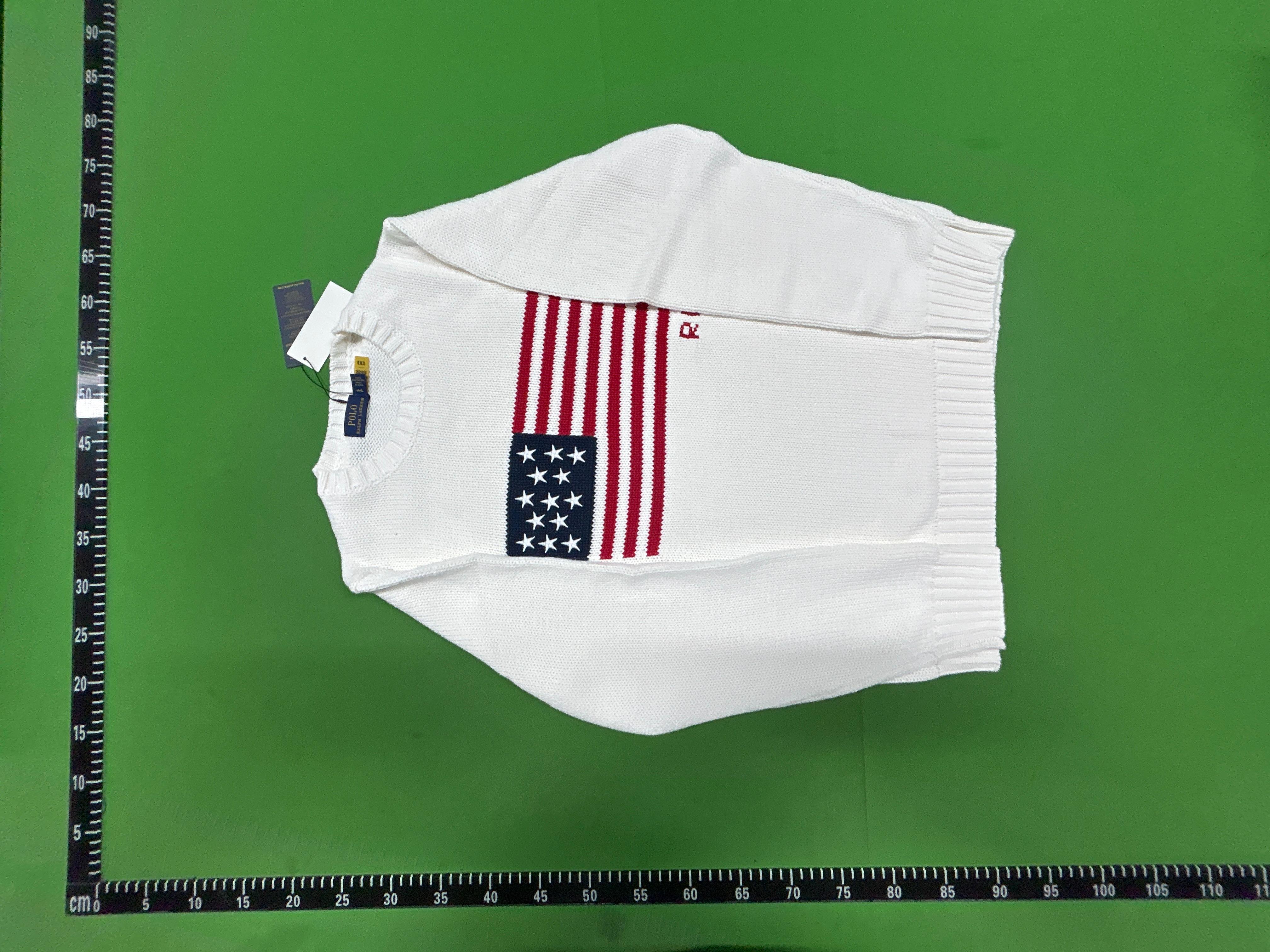 Foto QC 3 de Polo Ralph Lauren American Flag Crewneck Sweater Navy