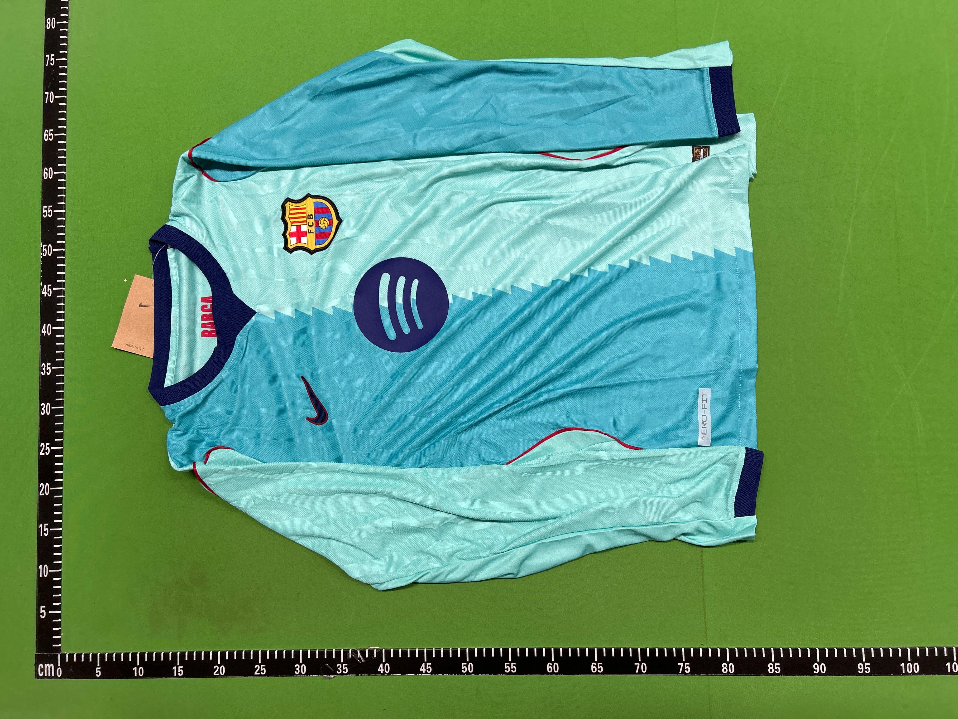 Foto QC 3 de Nike x FC Barcelona 2026/27 Third Player Version Long-Sleeve Jersey Green Frost
