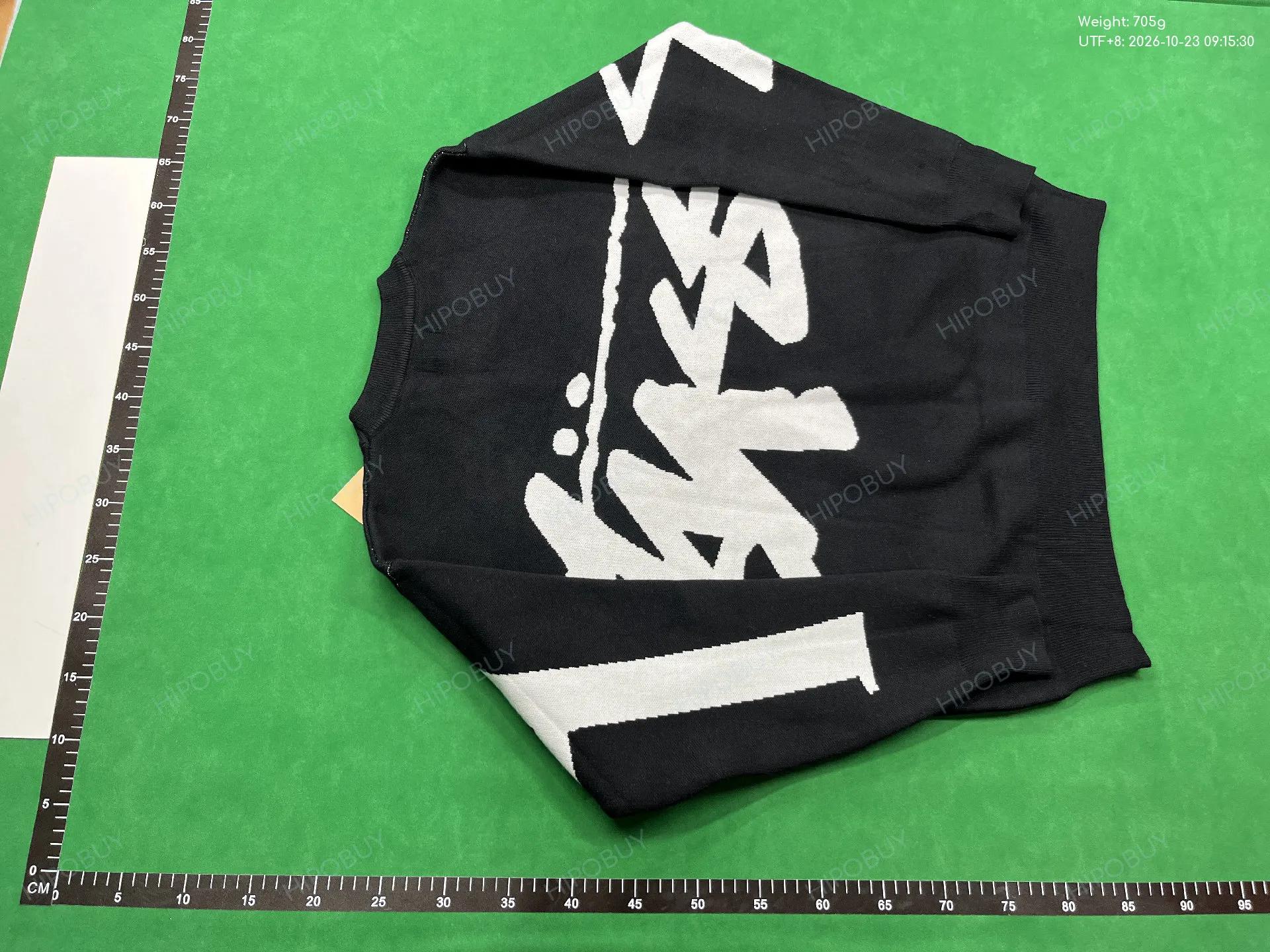 Foto QC 7 de Stussy Big Stock Logo Crewneck Sweater Knit Navy