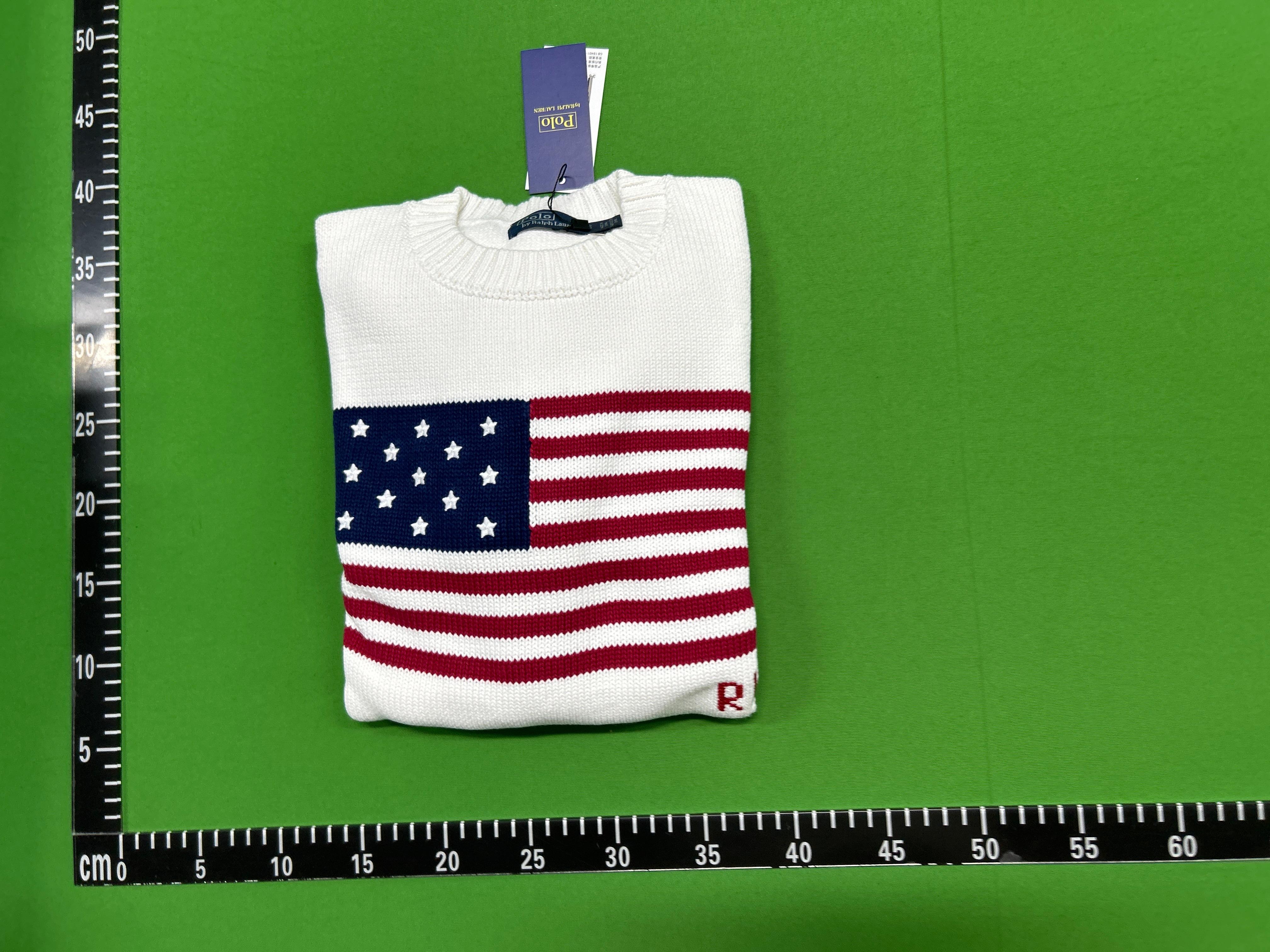 Foto QC 1 de Polo Ralph Lauren I Heart Polo Flag Crewneck Sweater White
