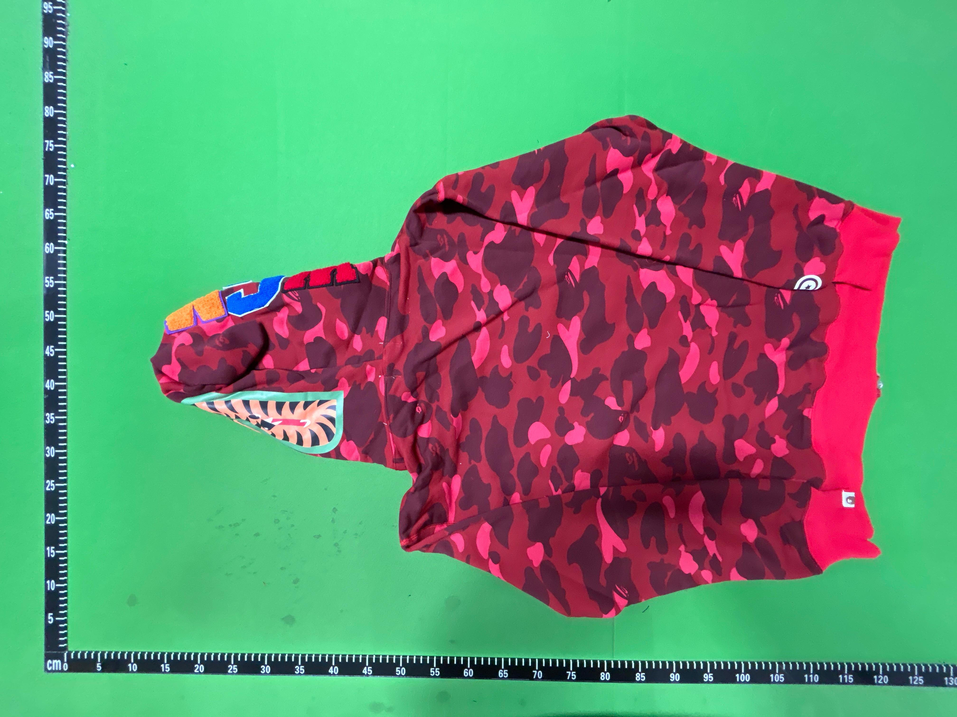 Foto QC 6 de BAPE Shark Full Zip Hoodie Jacket ABC Camo Pink
