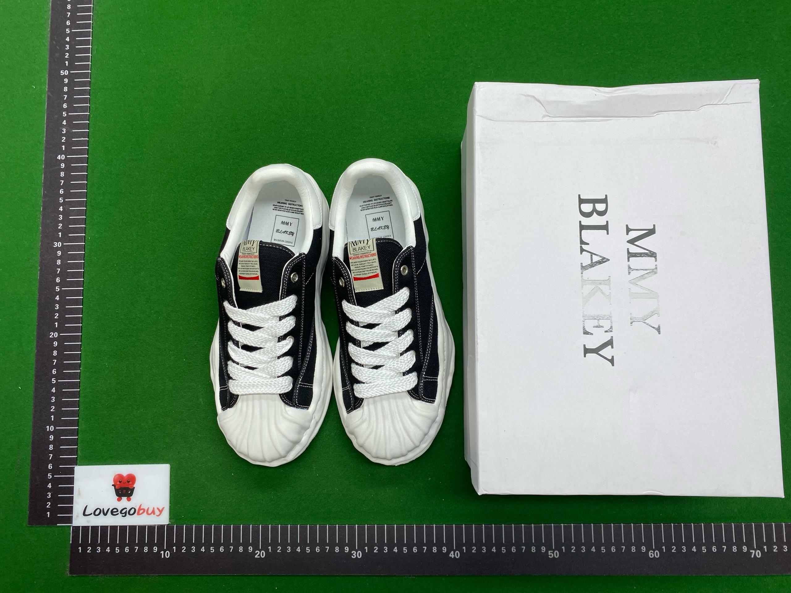 Foto QC 3 de Maison Mihara Yasuhiro Blakey Low Canvas White Black A08FW735