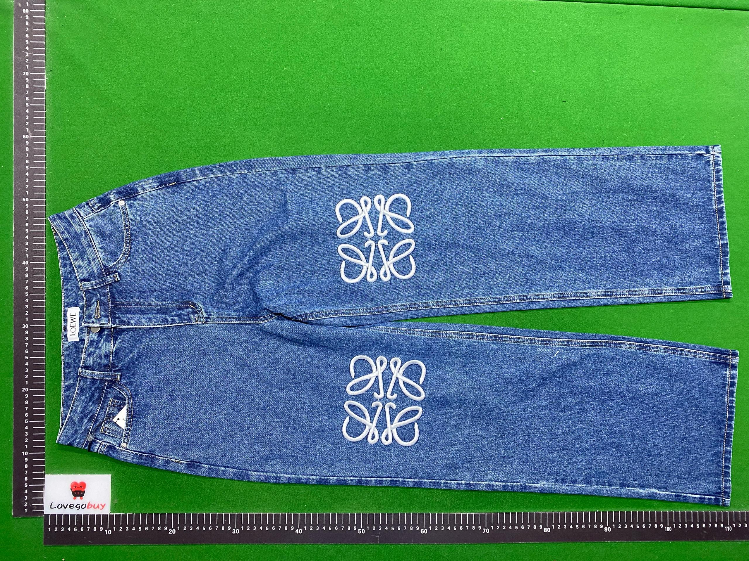 Foto QC 3 de Loewe Anagram Jeans Cut-Out Baggy Black
