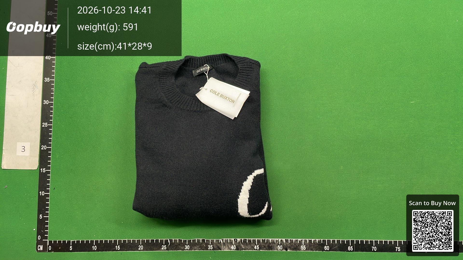 Foto QC 4 de Cole Buxton Sweater Jacquard CB Logo Grey