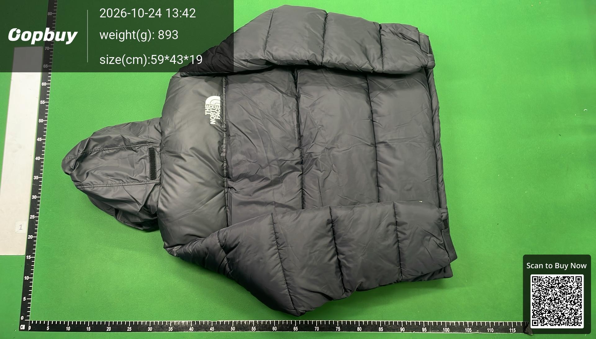 Foto QC 3 de The North Face 1996 Retro Nuptse Vest Hooded Puffer Khaki Black