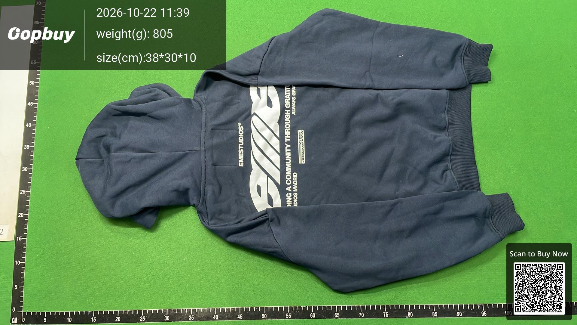 Foto QC 7 de Emestudios Boxy Heavyweight Hoodie Grey