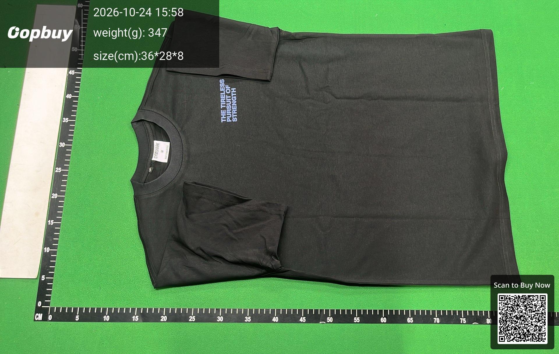 Foto QC 2 de Gymshark Front Logo Back Printed Oversized T-shirt White