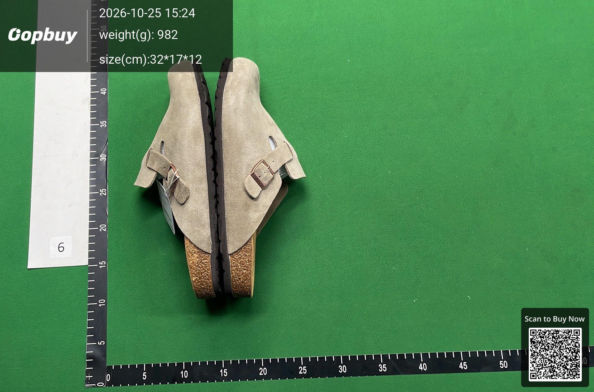 Foto QC 3 de Birkenstock Boston Suede Soft Footbed Clogs Olive Green