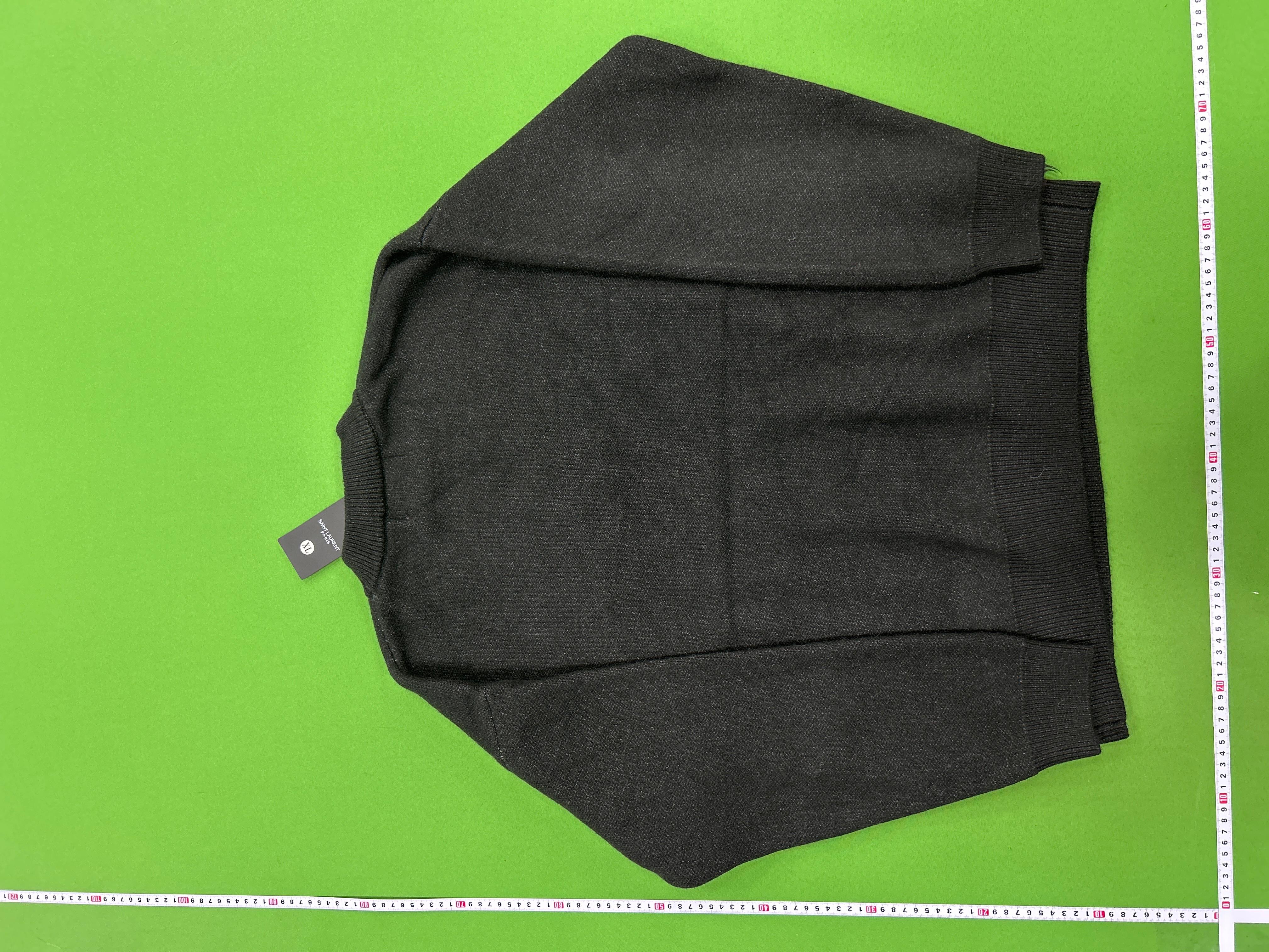 Foto QC 4 de Saint Laurent Crewneck Sweater Mohair Wool Script Logo Black