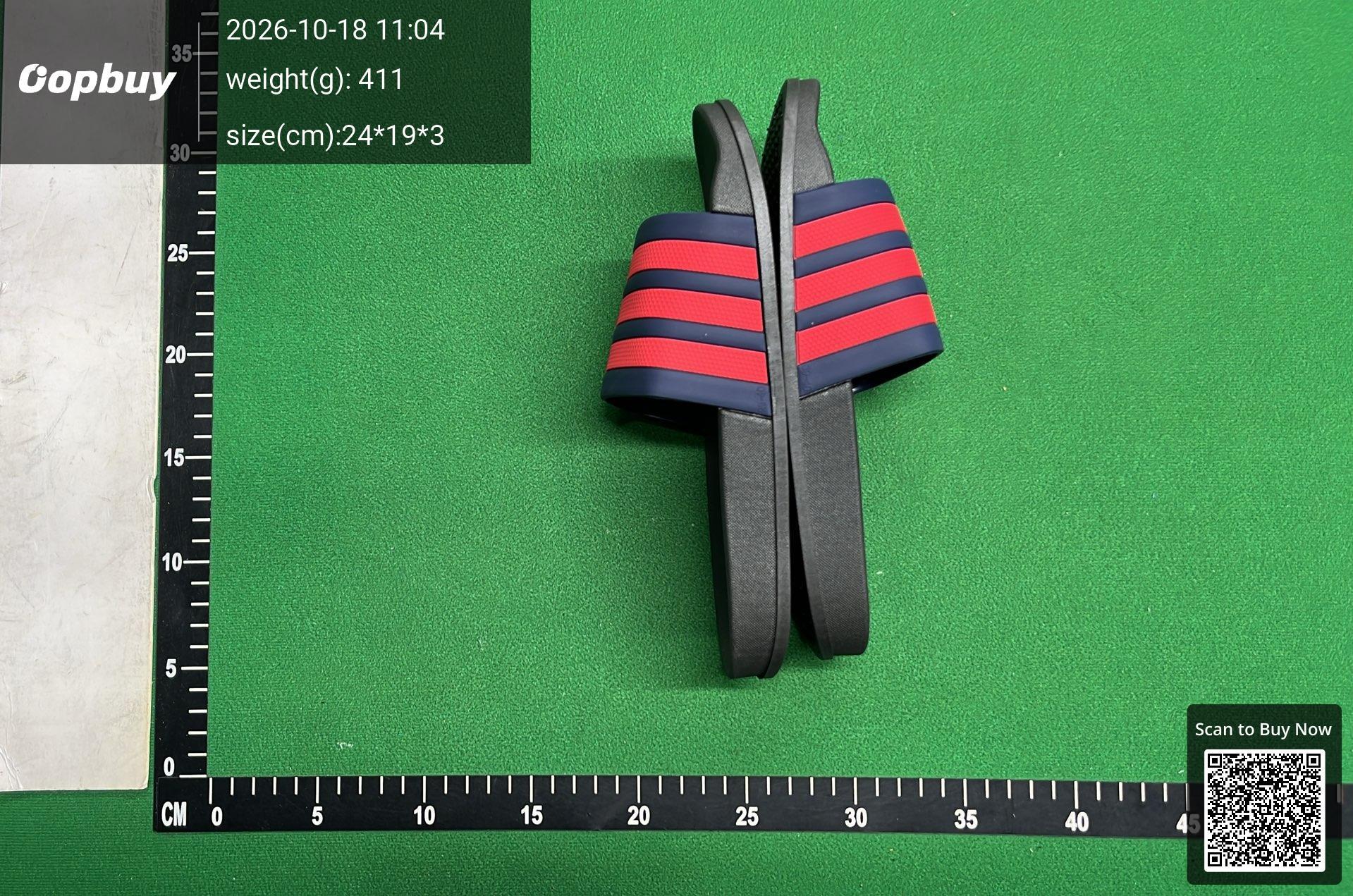 Foto QC 3 de Other Three Stripes Slides PVC Black Yellow 2026