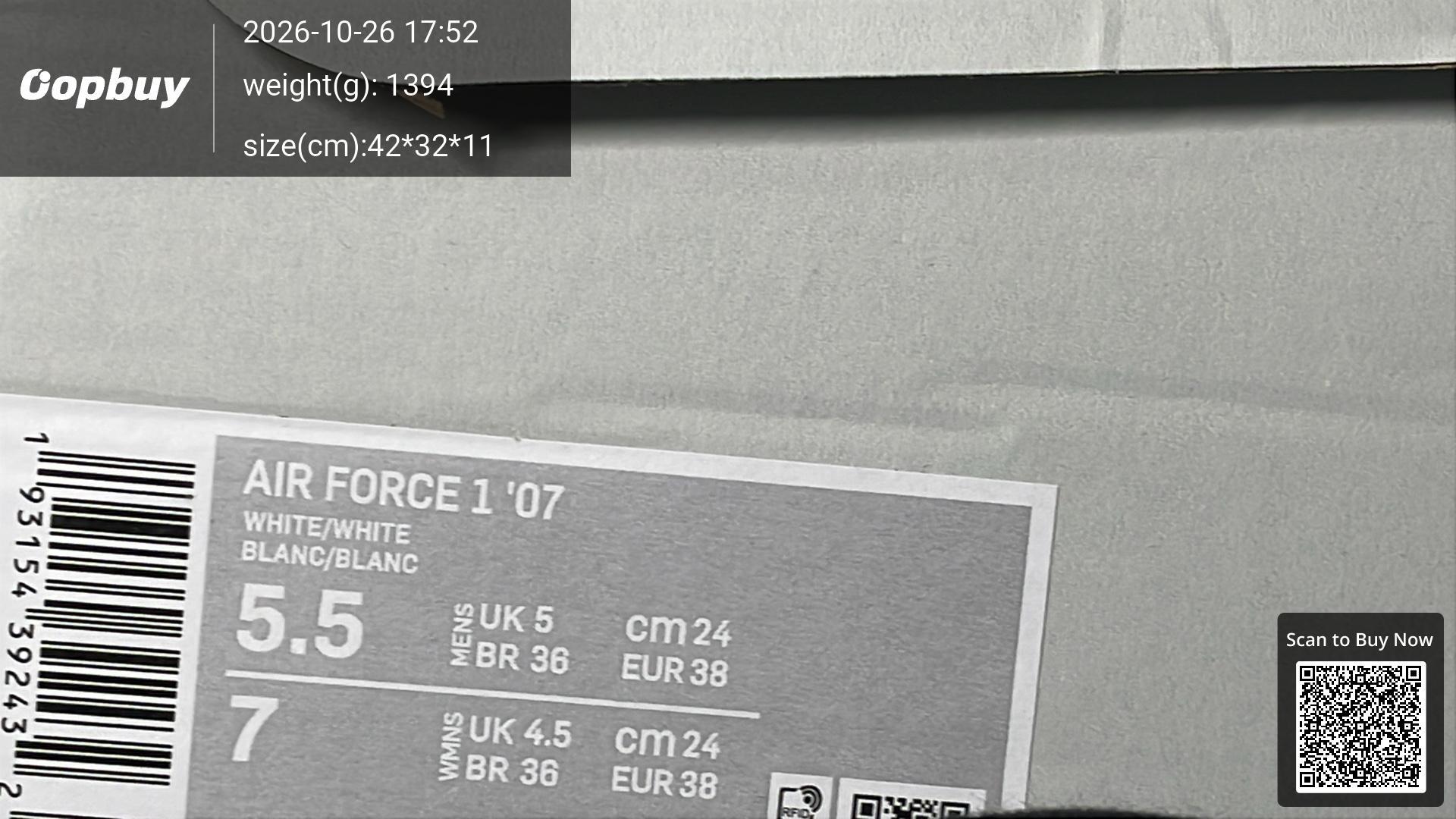 Foto QC 8 de Nike Air Force 1 Low '07 White CW2288-111