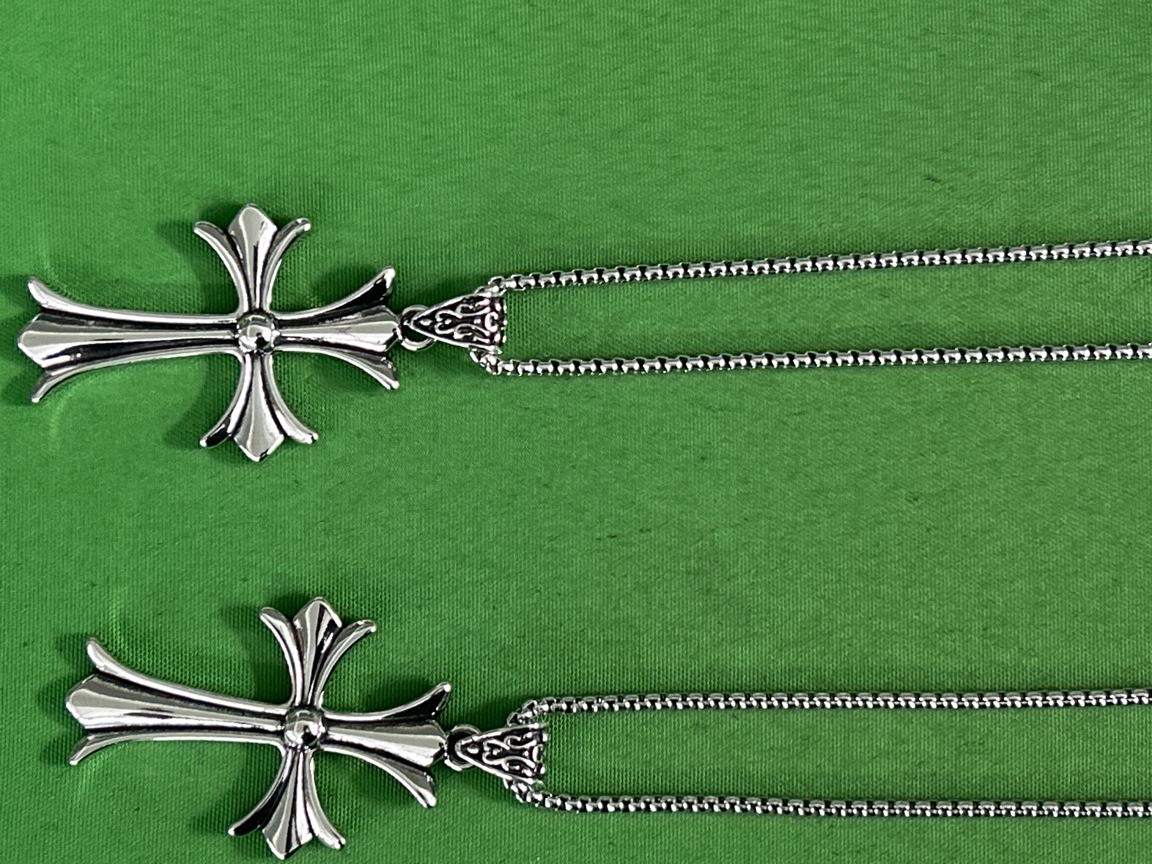 Foto QC 2 de Other Cross Necklace Titanium Steel Silver