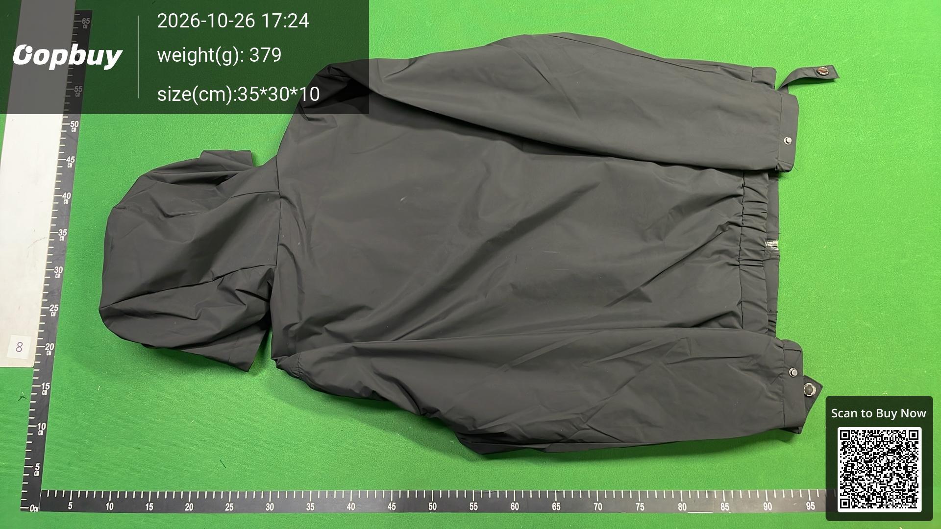 Foto QC 7 de Burberry Hooded Jacket Vintage Check Trim Black