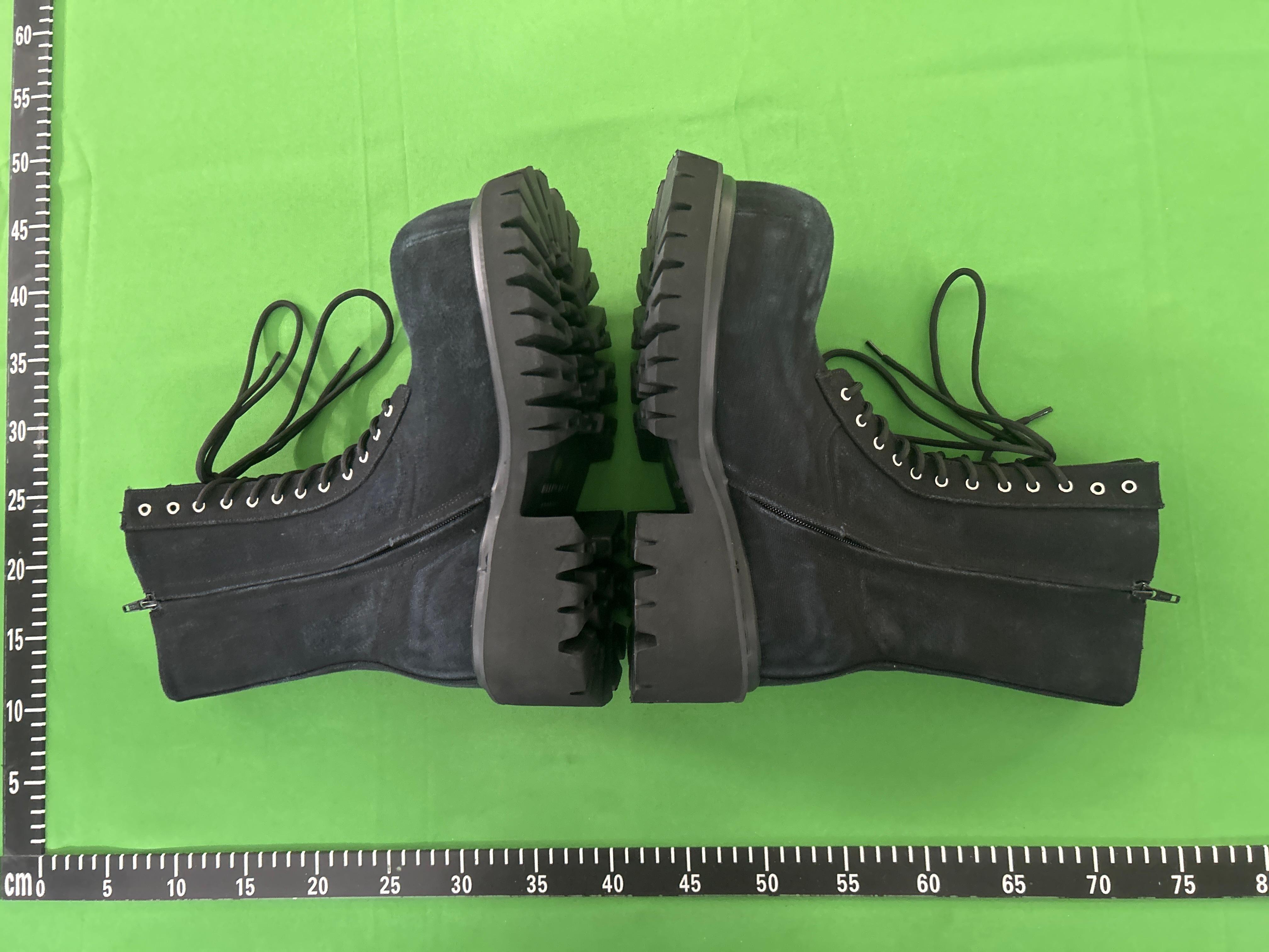 Foto QC 3 de Balenciaga Bulldozer Leather Lace-Up Platform Boots Black