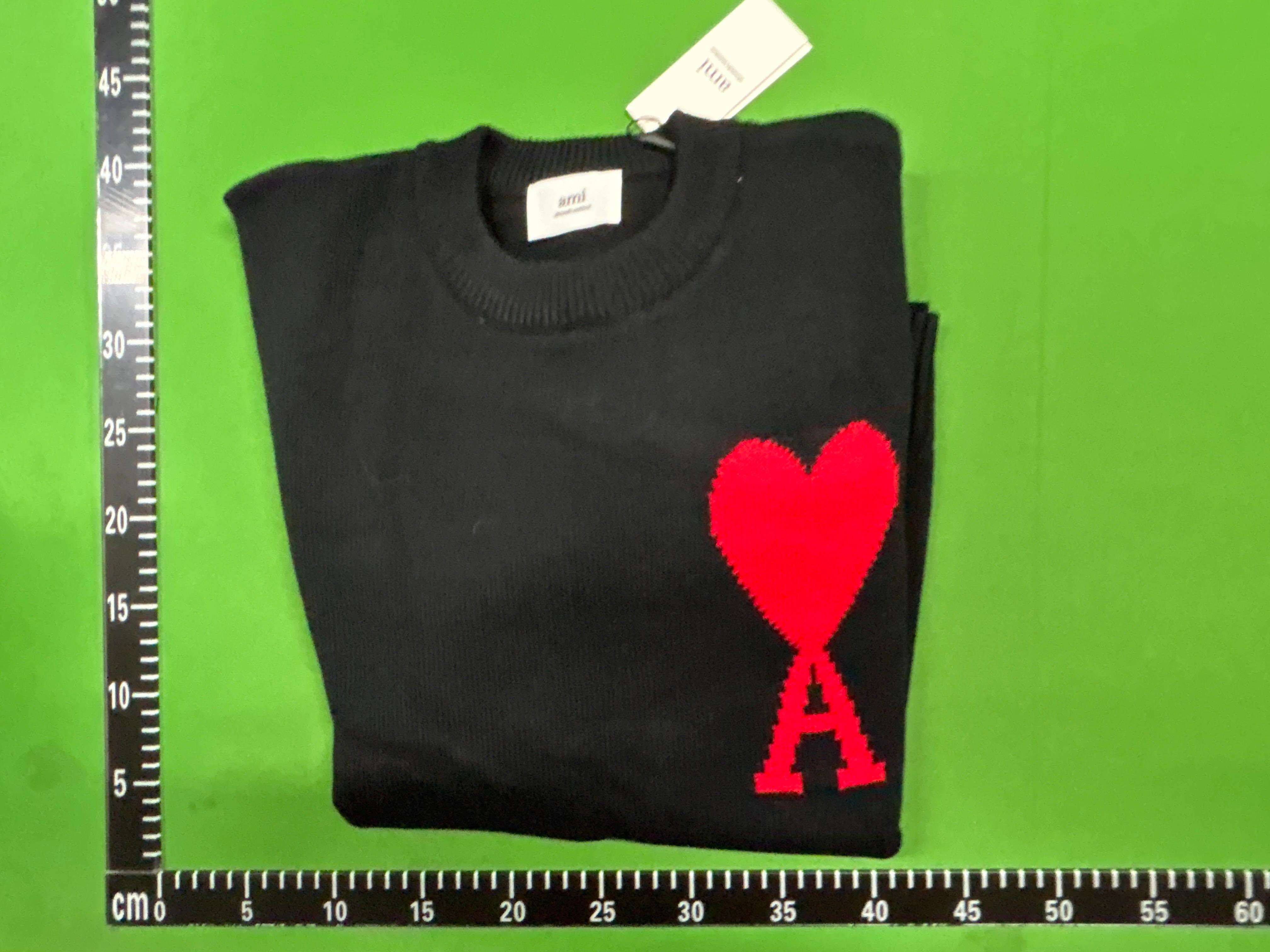 Foto QC 1 de Ami Paris Ami de Coeur Crewneck Sweater Black