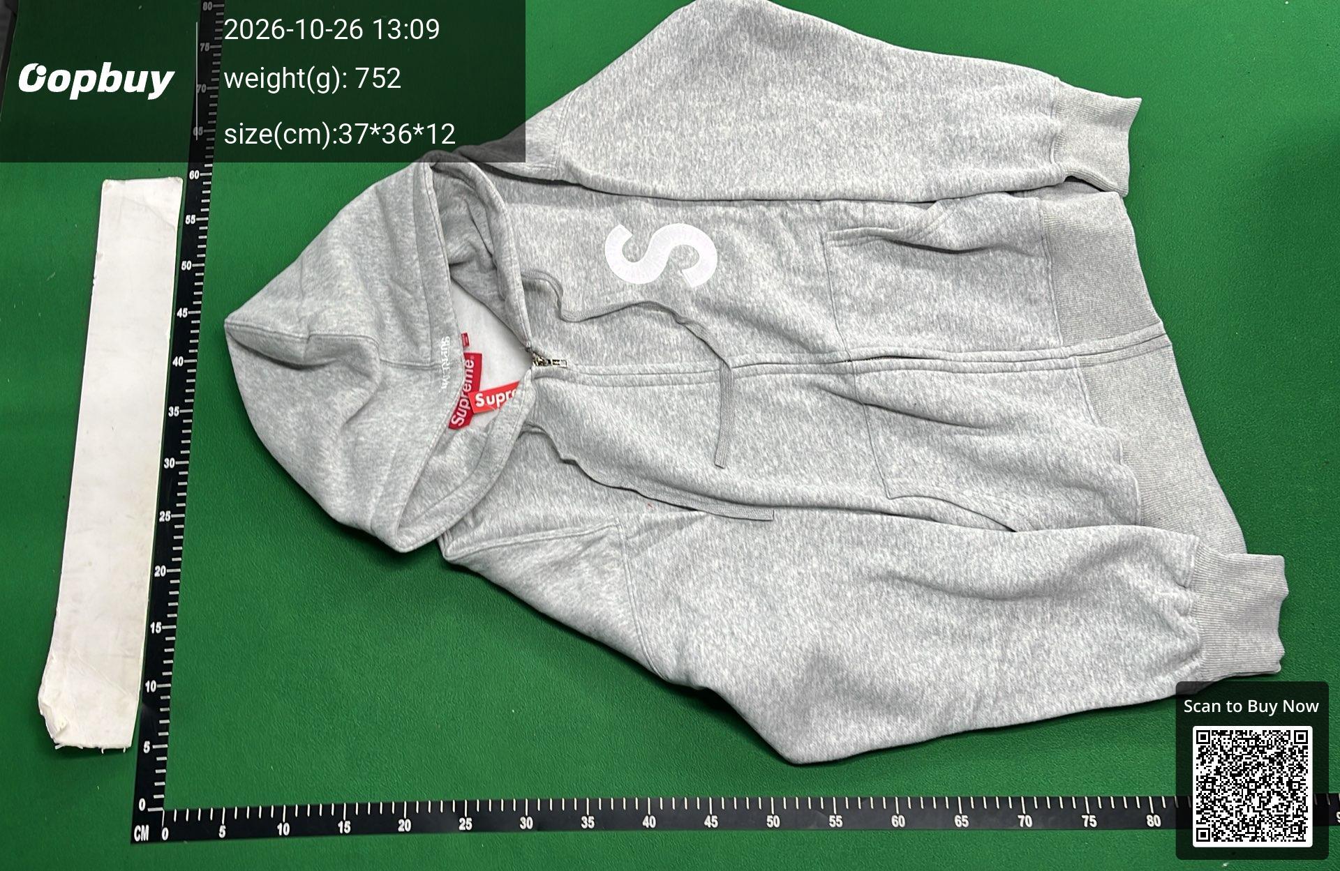 Foto QC 6 de Supreme MM6 Maison Margiela Box Logo Zip Up Hoodie Black