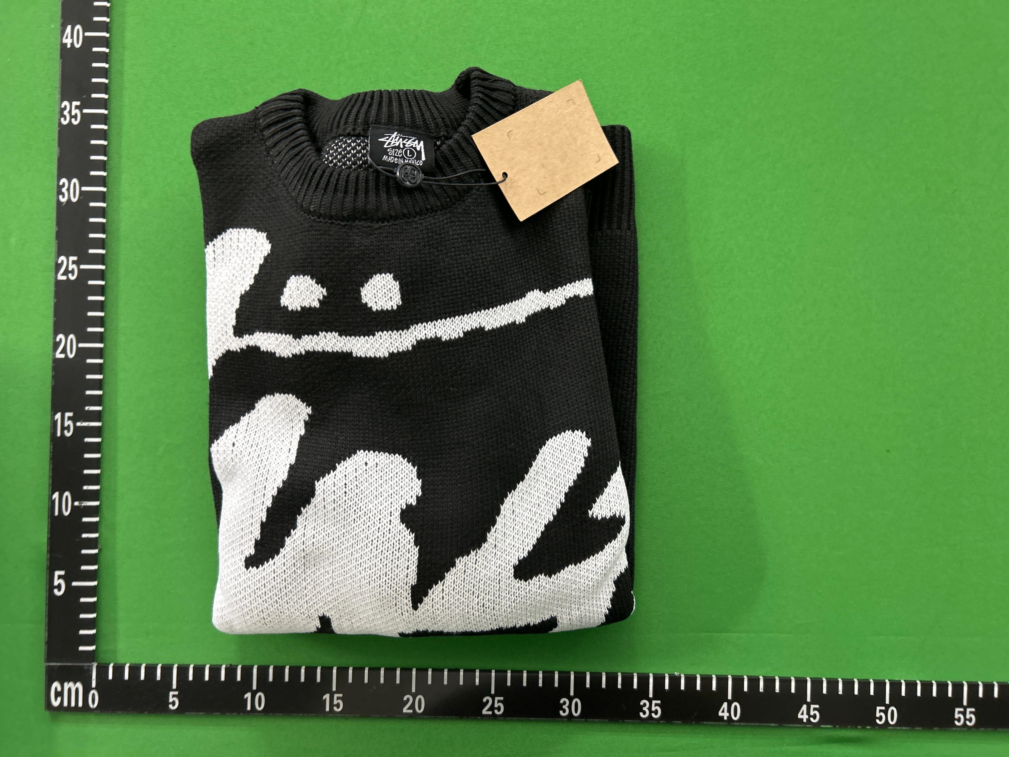Foto QC 1 de Stussy Stock Knit Crewneck Sweater Black