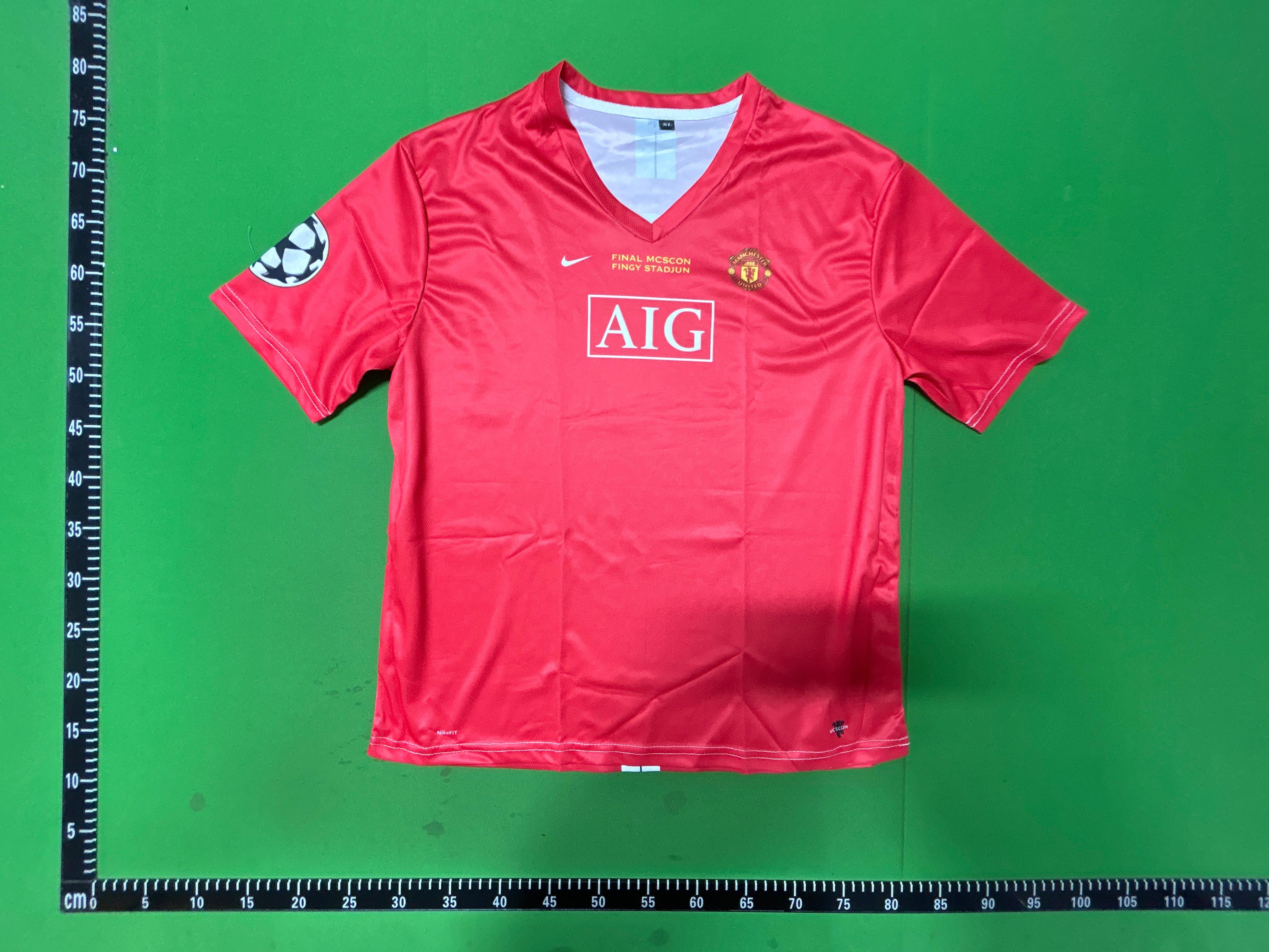 Foto QC 2 de Nike x Manchester United Retro 2007/08 Ronaldo #7 Away Long Sleeve Jersey Black