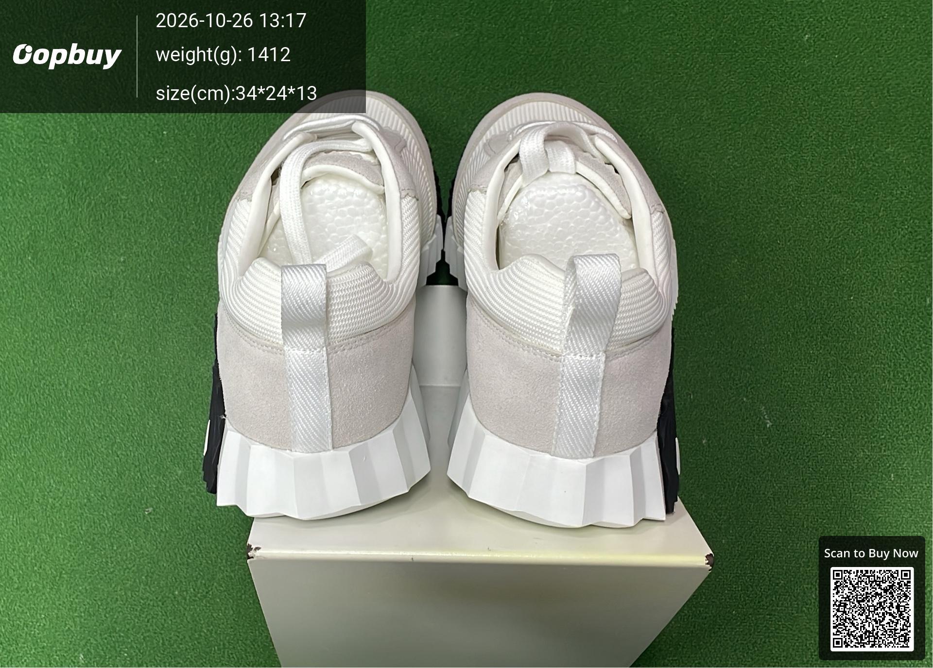 Foto QC 3 de Hermes Bouncing Mesh Suede Low White Beige