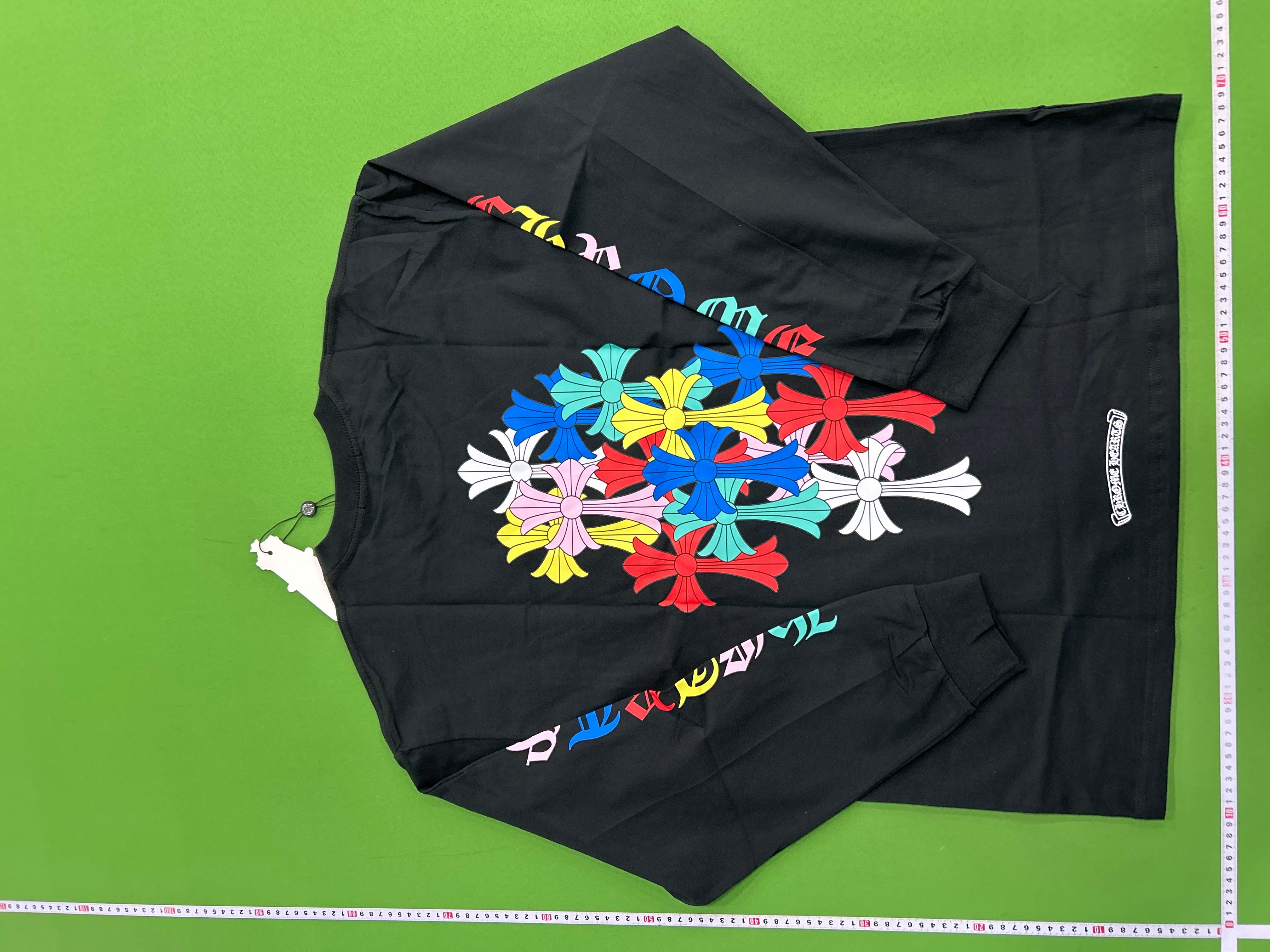 Foto QC 4 de Chrome Hearts T-shirt Floral Horseshoe Long-Sleeve White