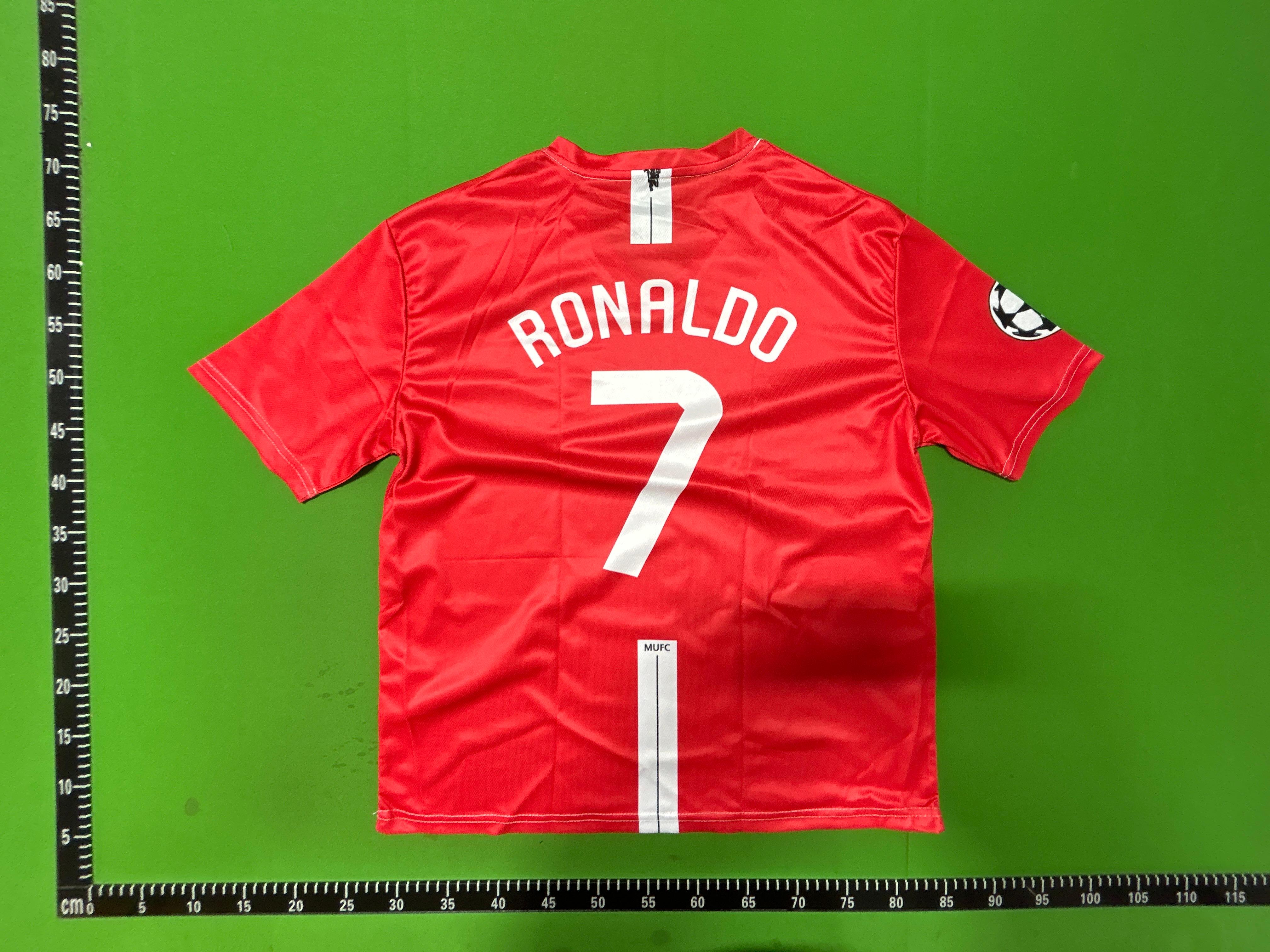 Foto QC 4 de Nike x Manchester United Retro 2007/08 Ronaldo #7 Away Long Sleeve Jersey Black