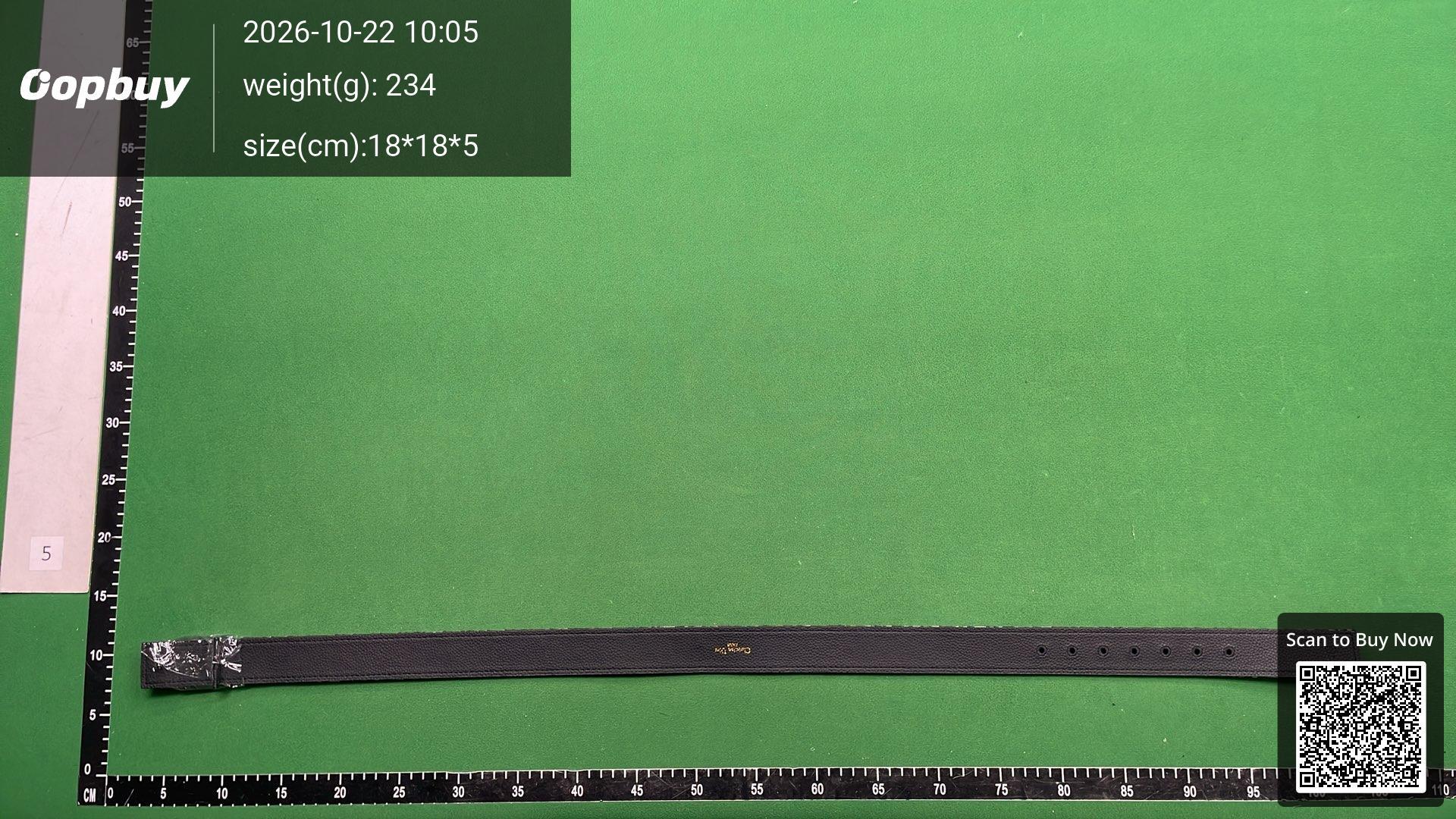 Foto QC 2 de Dior CD Icon Belt Blue Dior Oblique Jacquard