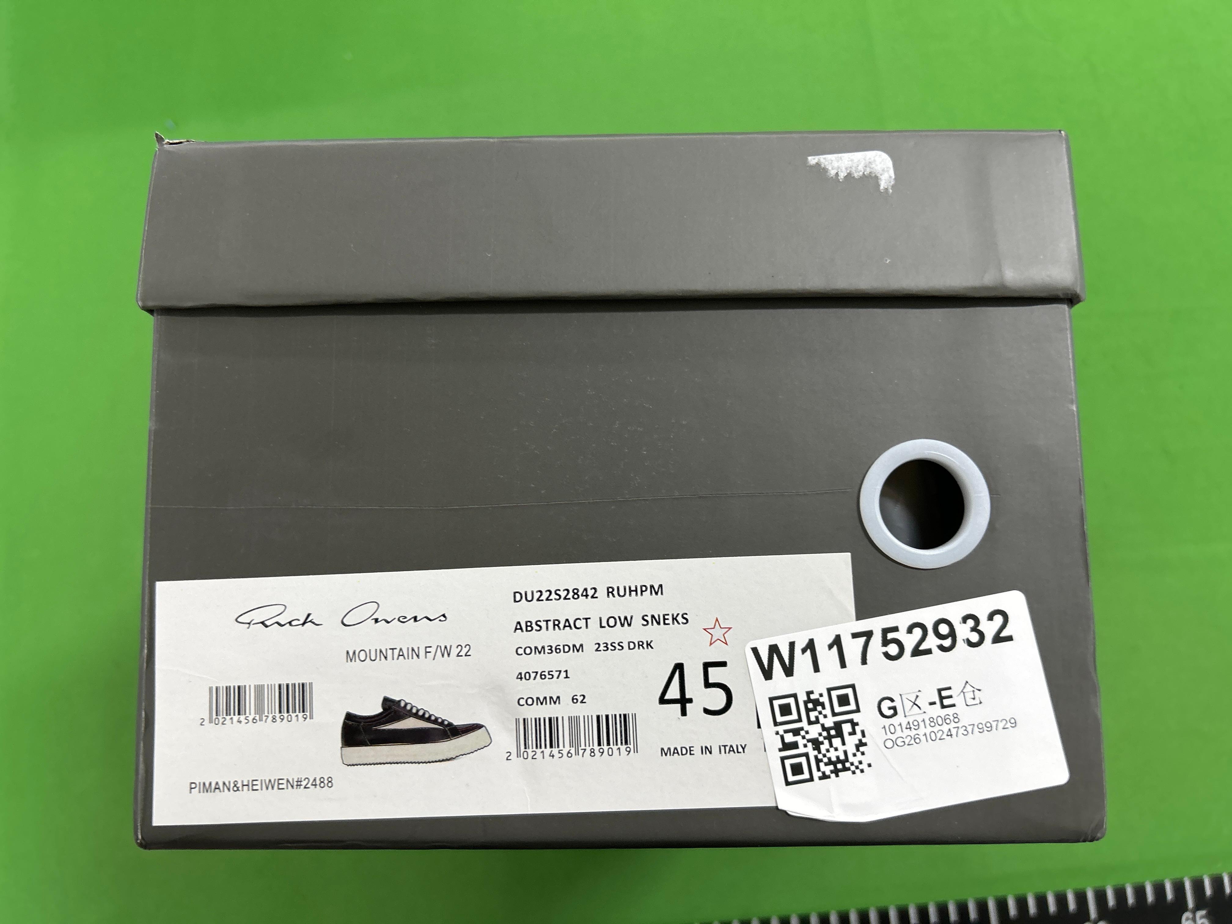 Foto QC 1 de Rick Owens Low Sneakers Leather Platform Black White