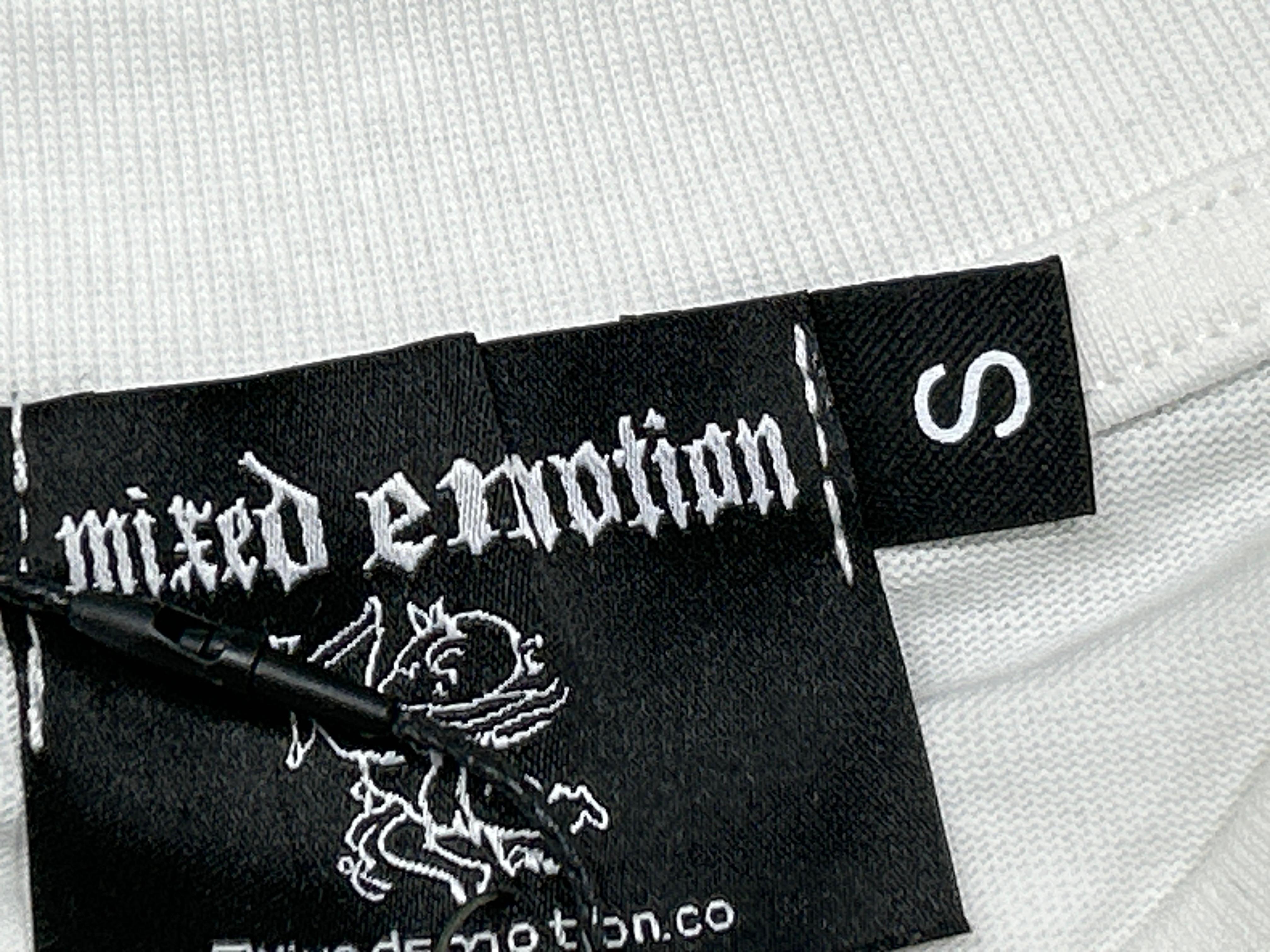 Foto QC 6 de EM Emotion Rhinestone Logo Angel T-shirt White