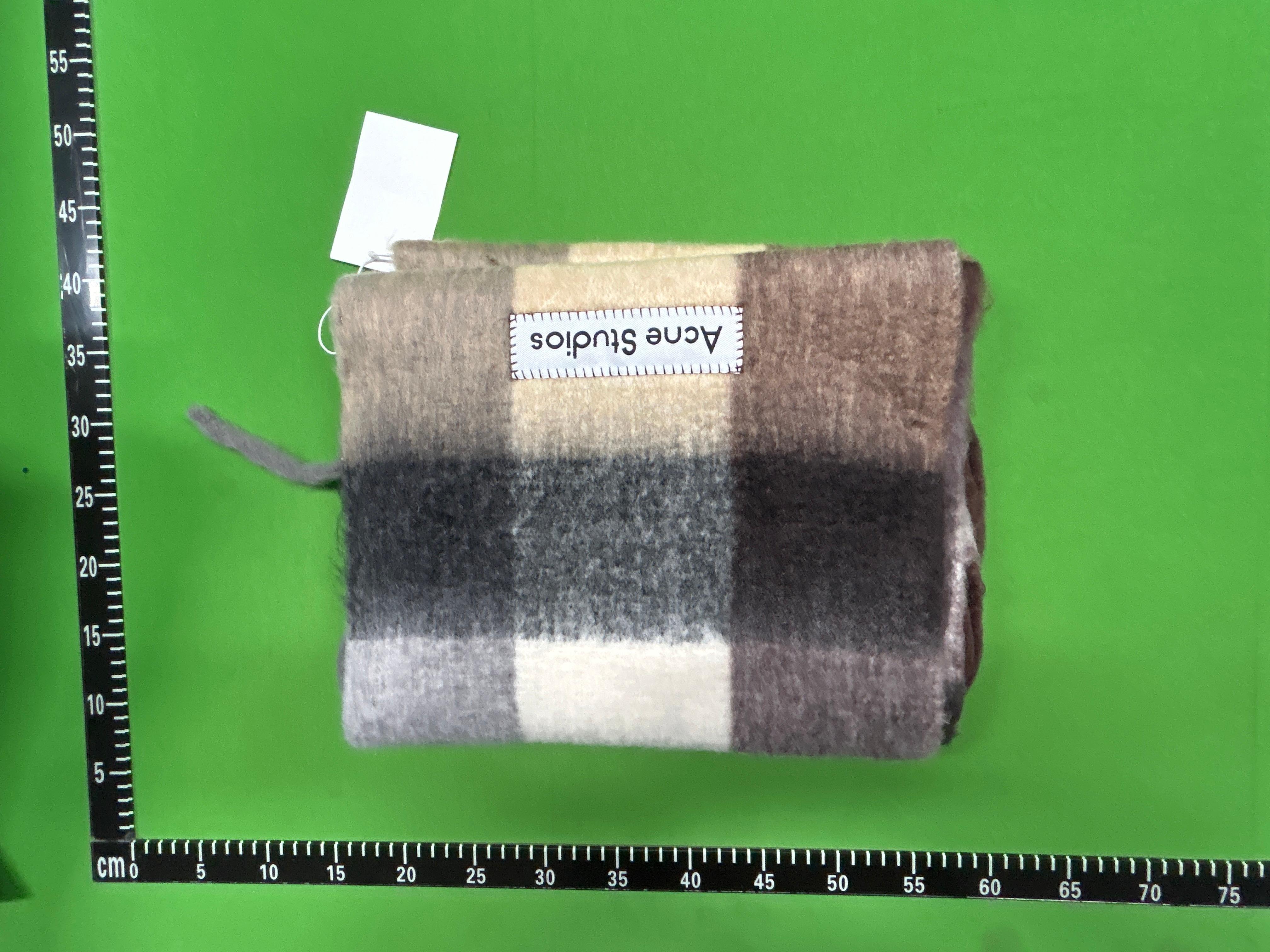 Foto QC 4 de Acne Studios Mohair Checked Scarf Light Blue/White/Powder Blue
