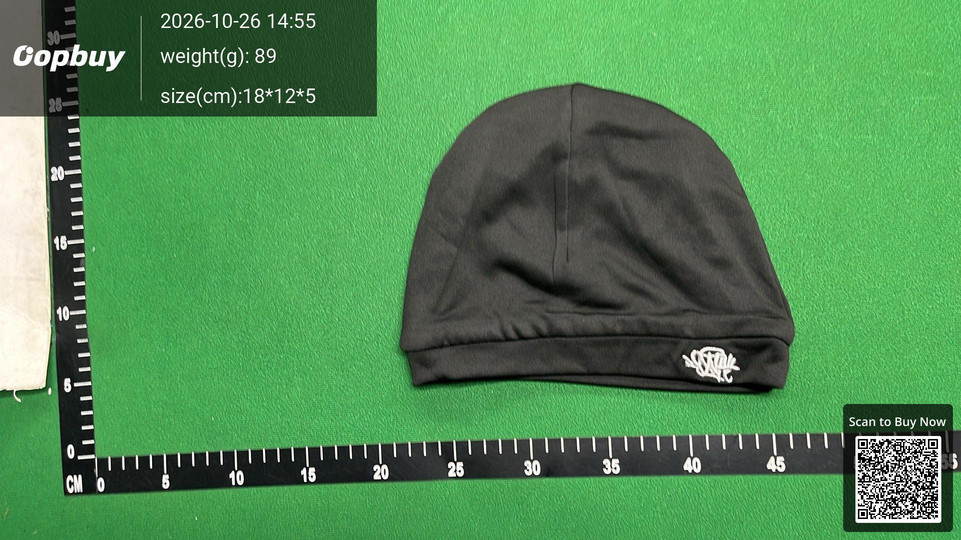 Foto QC 3 de NAFS Letter Embroidery Beanie Black