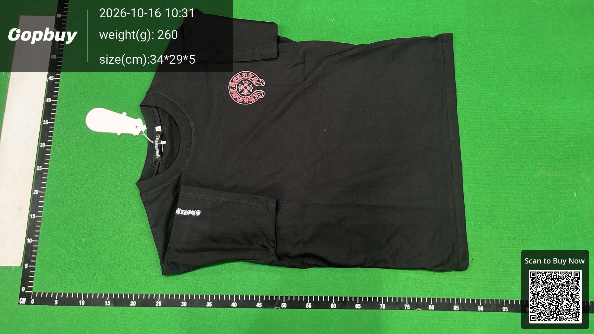Foto QC 2 de Chrome Hearts T-shirt Horseshoe Logo Black