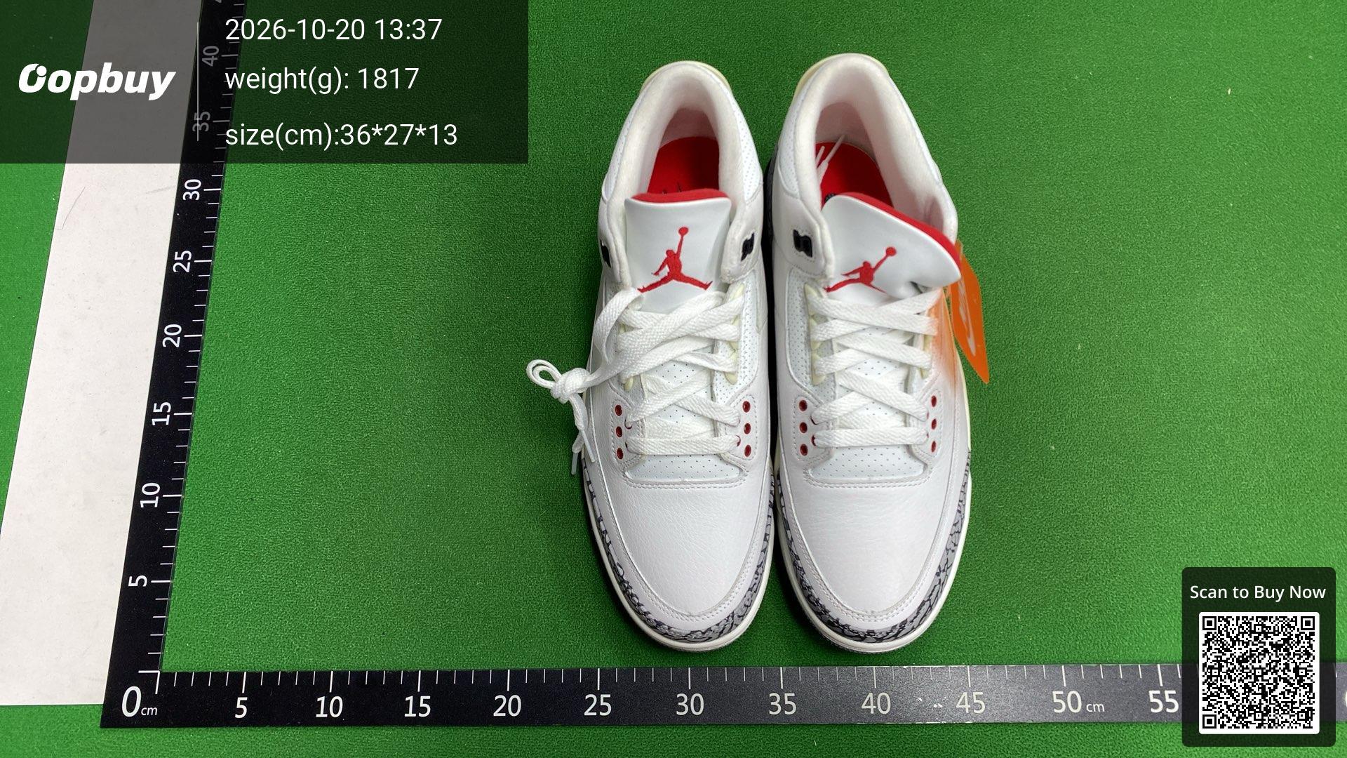 Foto QC 5 de Jordan 3 Retro White Cement Reimagined DN3707-100