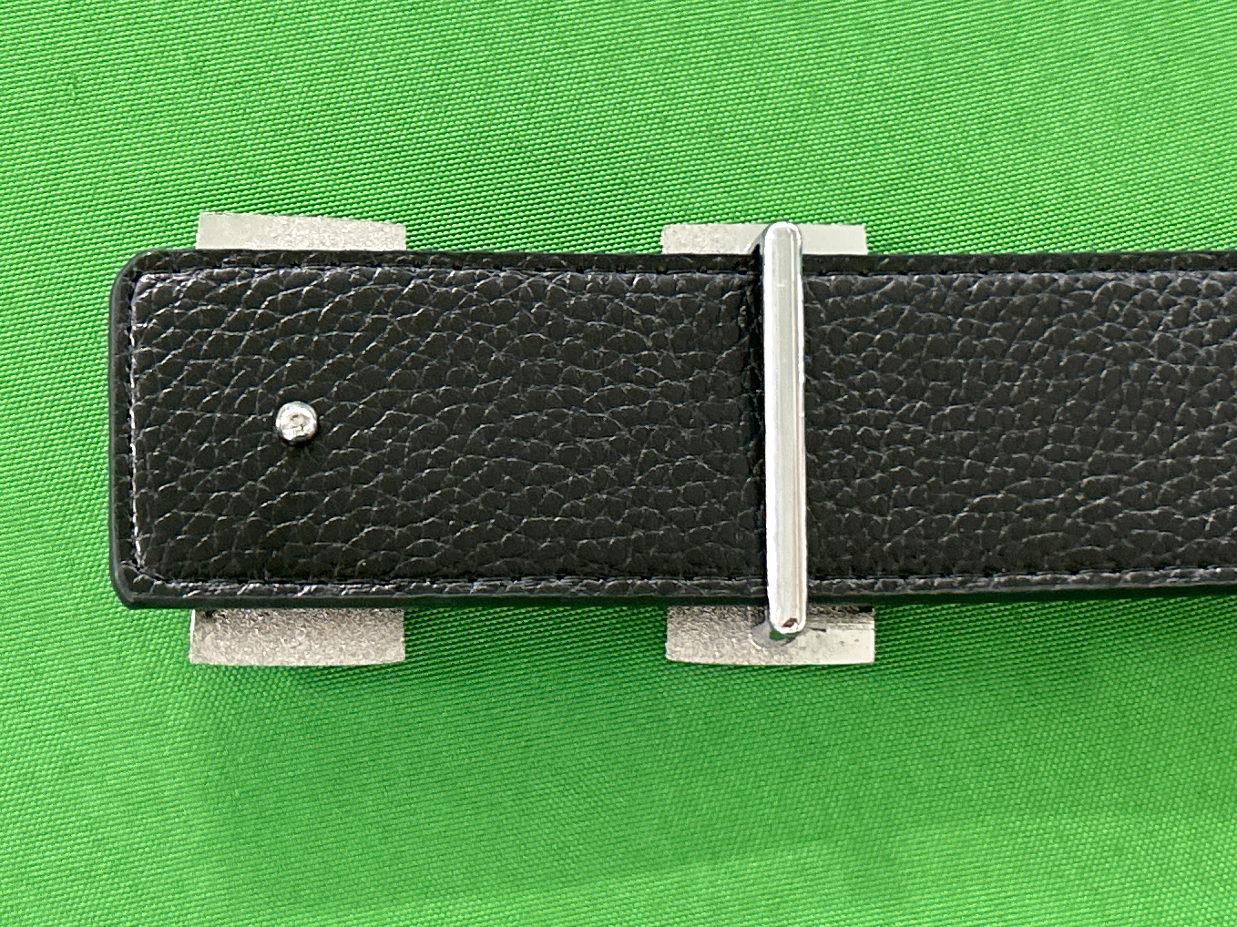 Foto QC 5 de Hermes H Reversible Belt White Black