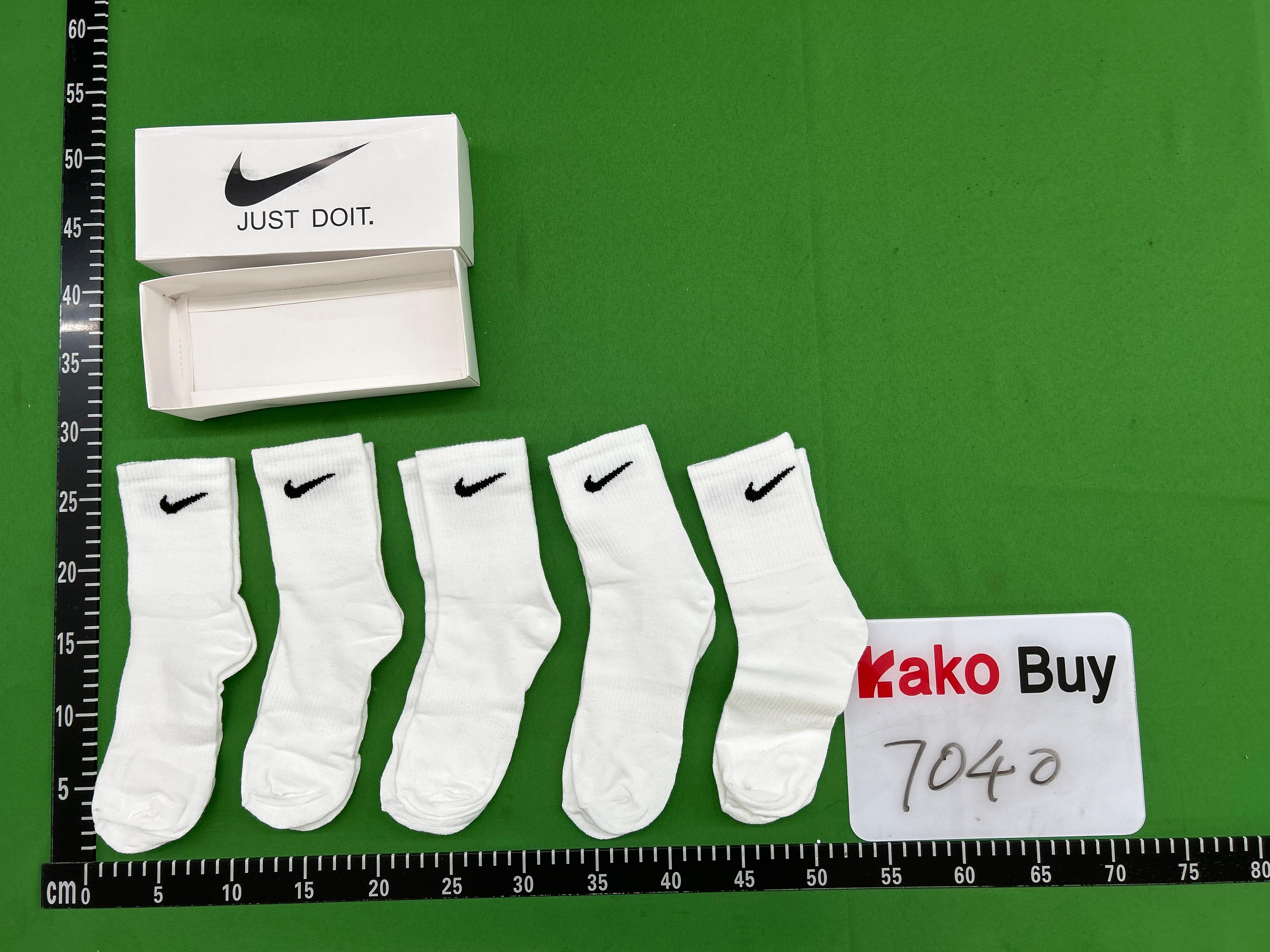 Foto QC 7 de Nike Everyday Crew Socks White Black