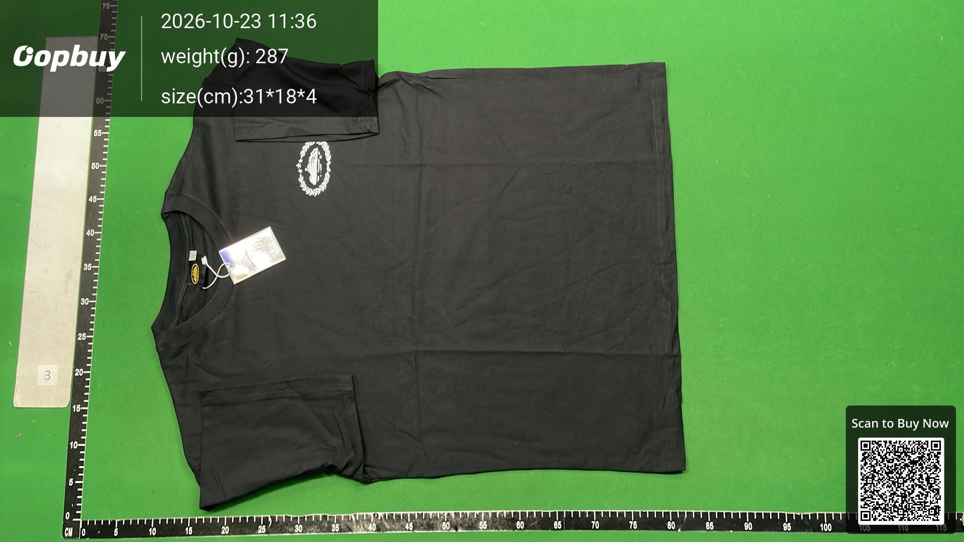 Foto QC 6 de Corteiz T-shirt Script Logo Black