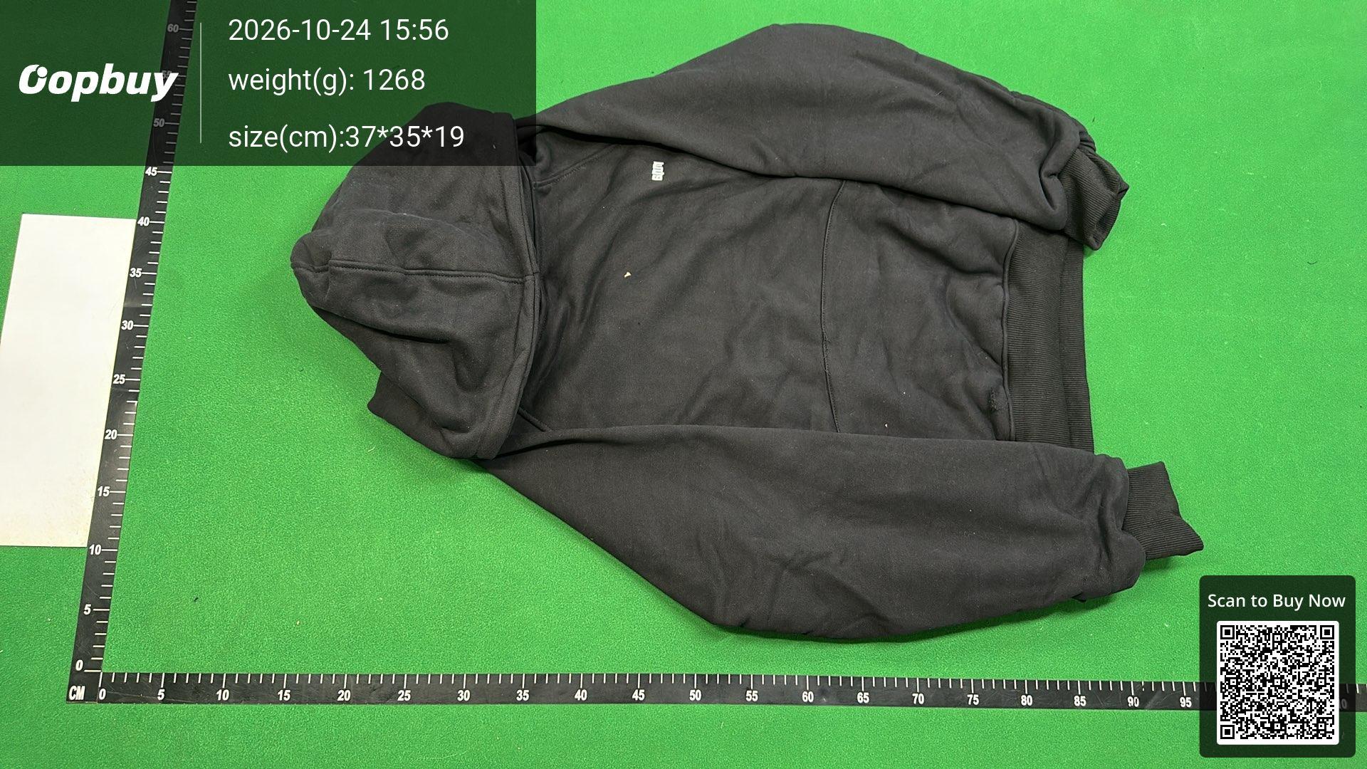 Foto QC 2 de 6PM Sweater Logo Embroidered Fleece-Lined Grey